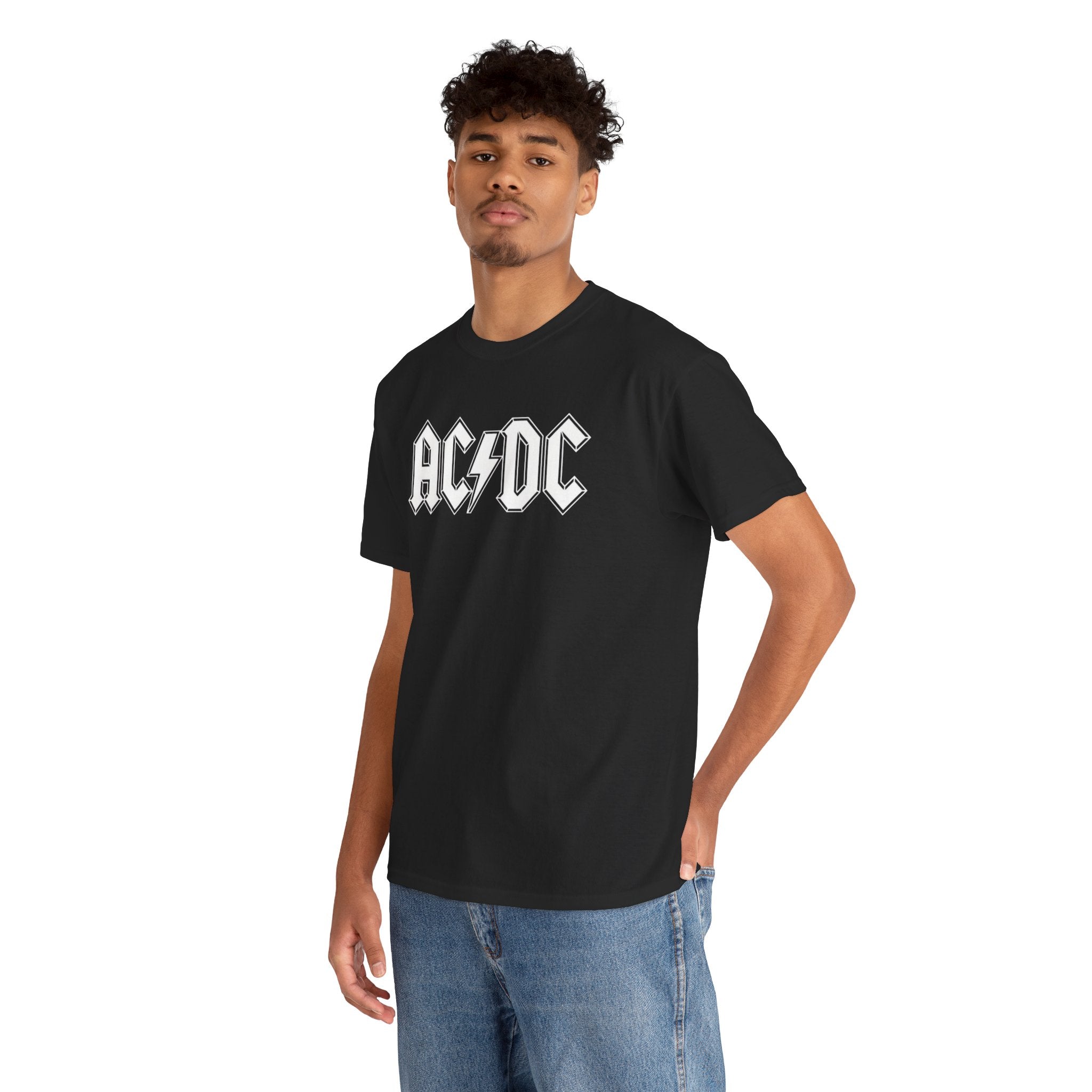 Unisex AC/DC Hard Rock band inspired with a custom batch T-Shirt (4 Colors)