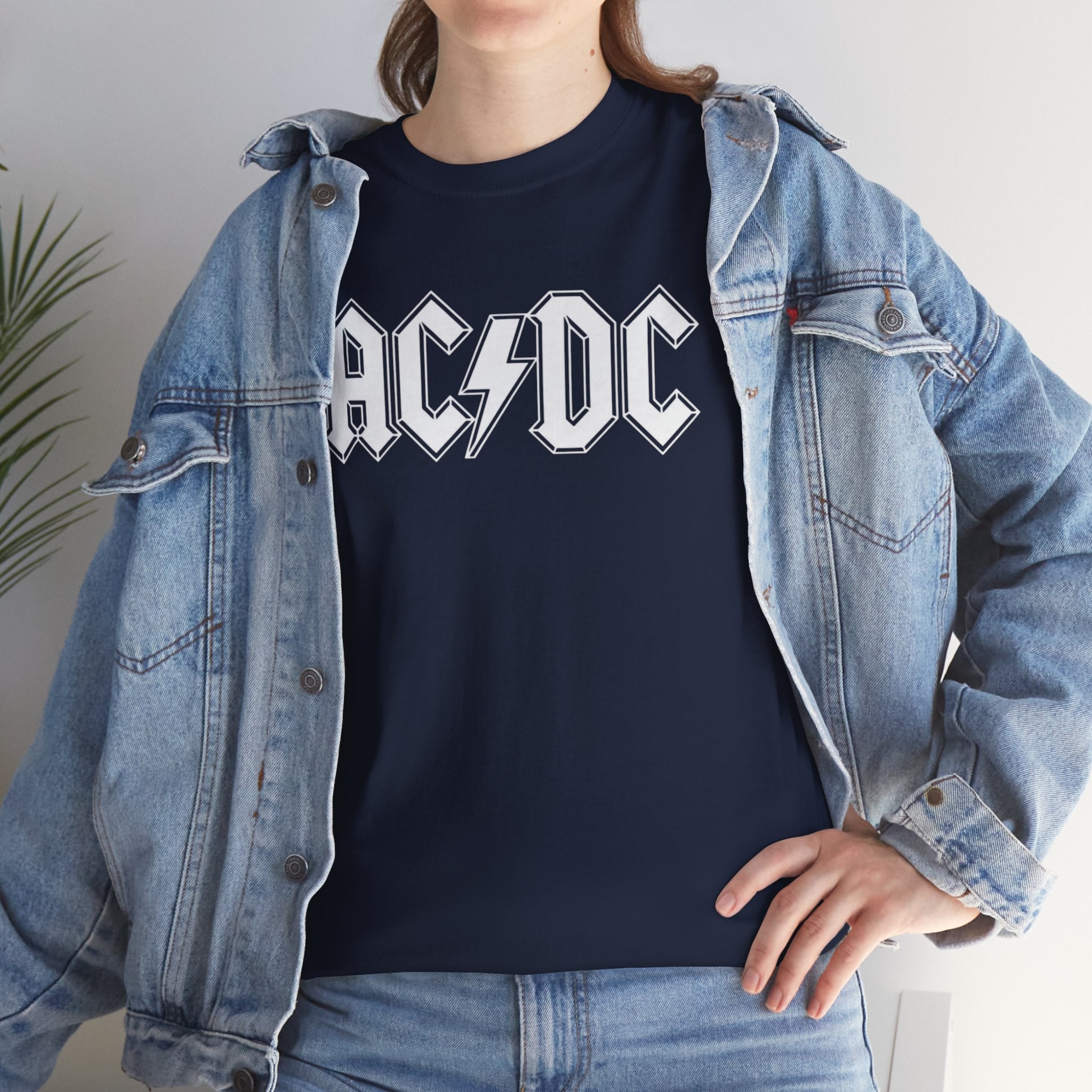 Unisex AC/DC Hard Rock band inspired with a custom batch T-Shirt (4 Colors)