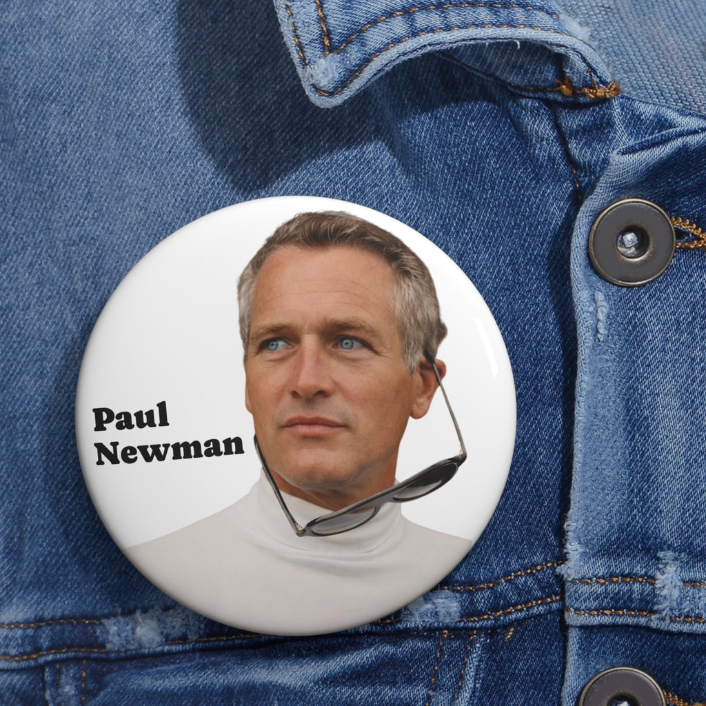 Paul Newman Classic Hollywood Actor Pinback Button (3 Sizes)