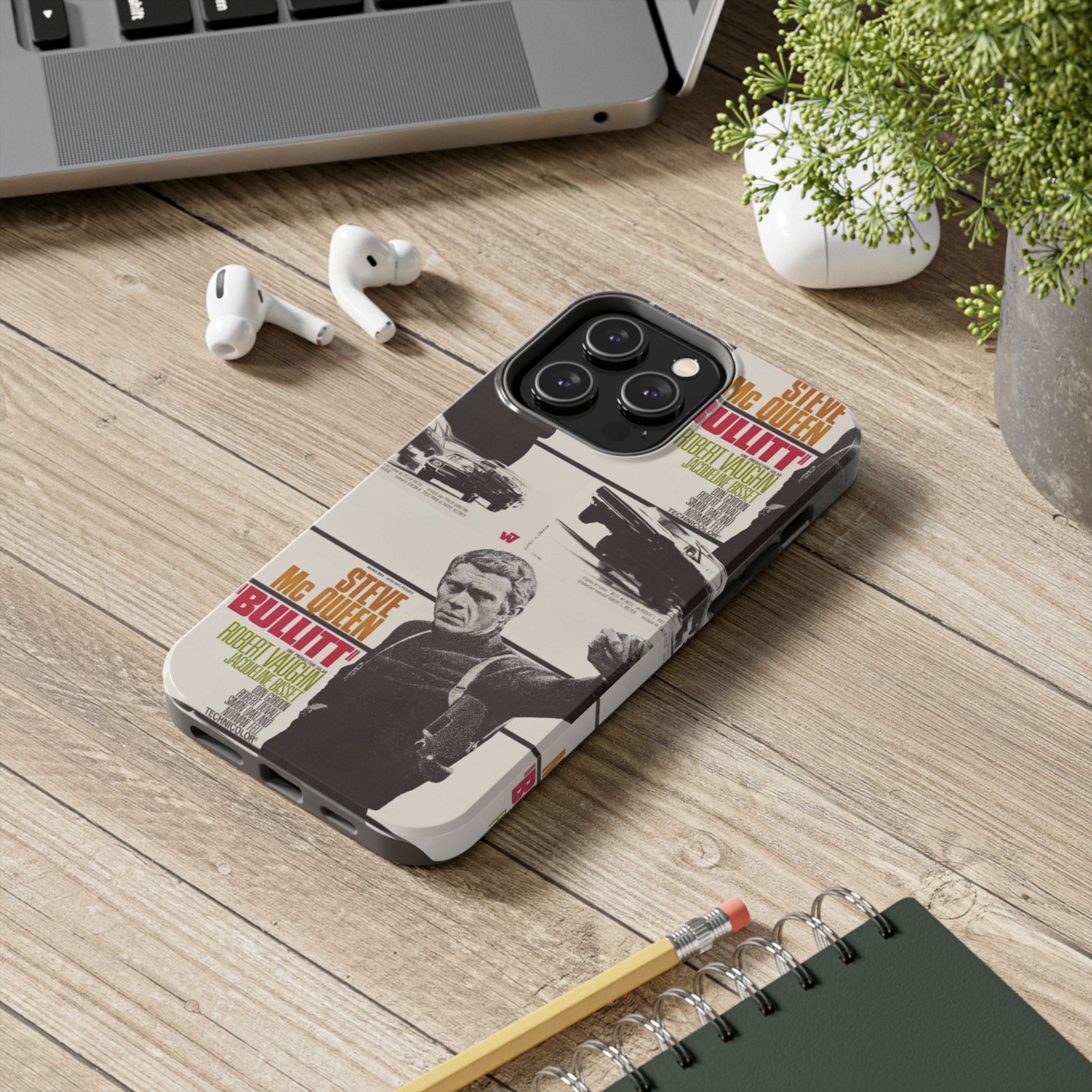 Steve McQueen Bullitt Movie Tough Phone Case | Classic Car Chase Film Phone Case