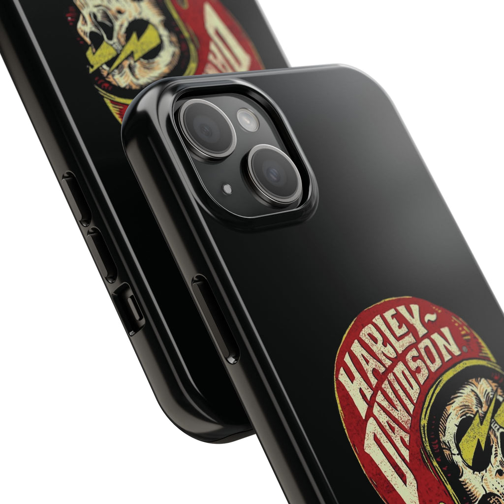 Skull Helmet Tough Phone Case | Vintage Motorcycle Biker Phone Case