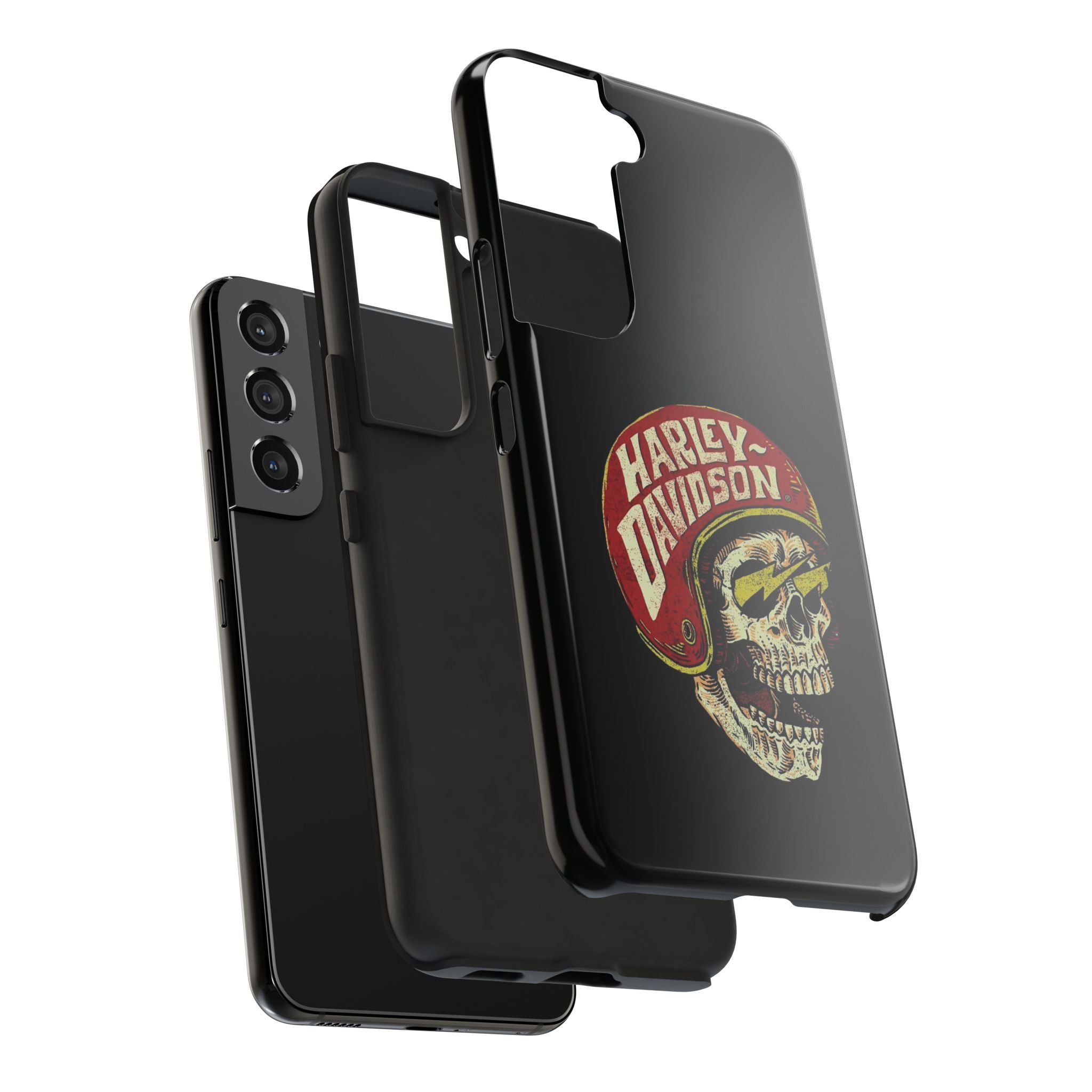 Skull Helmet Tough Phone Case | Vintage Motorcycle Biker Phone Case