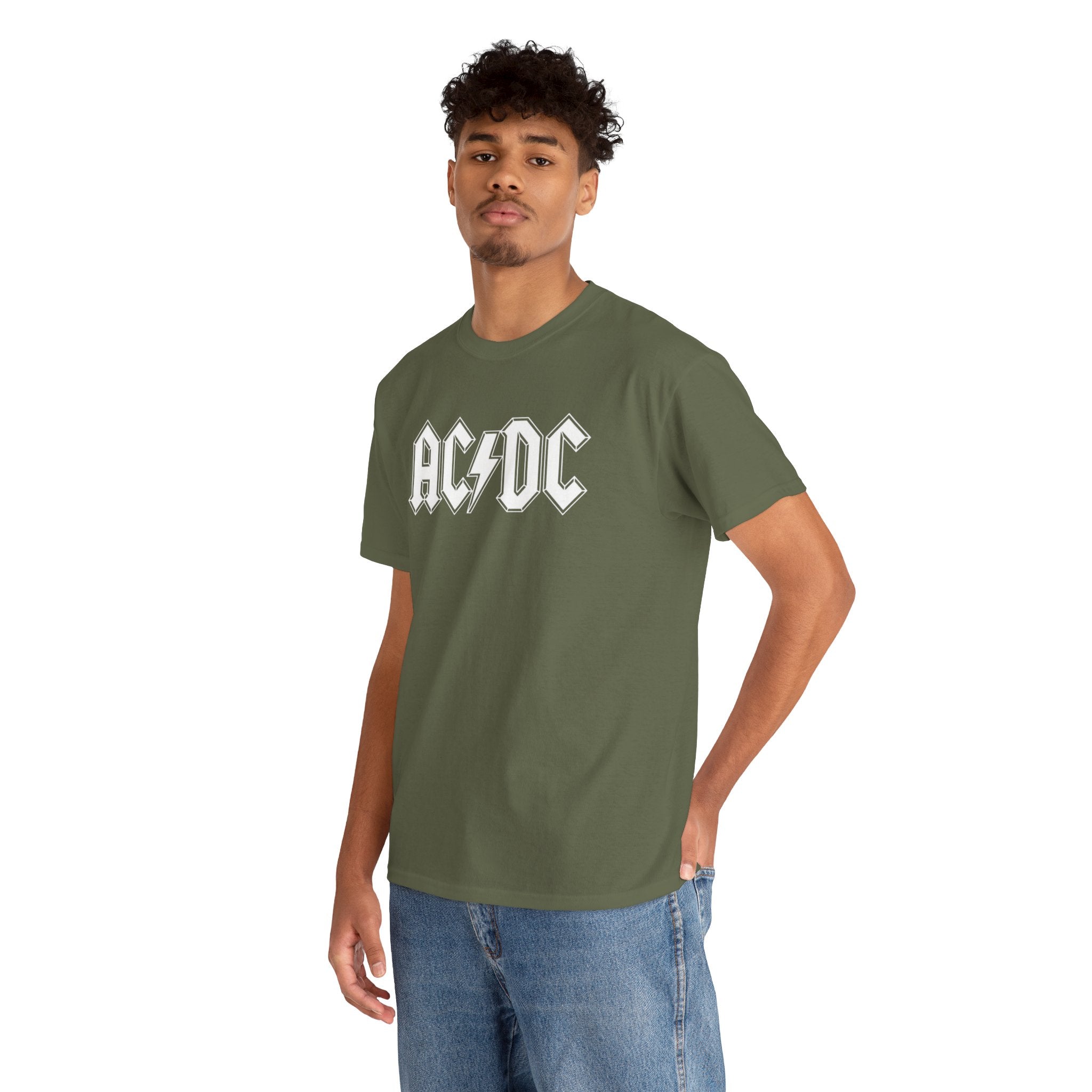 Unisex AC/DC Hard Rock band inspired with a custom batch T-Shirt (4 Colors)