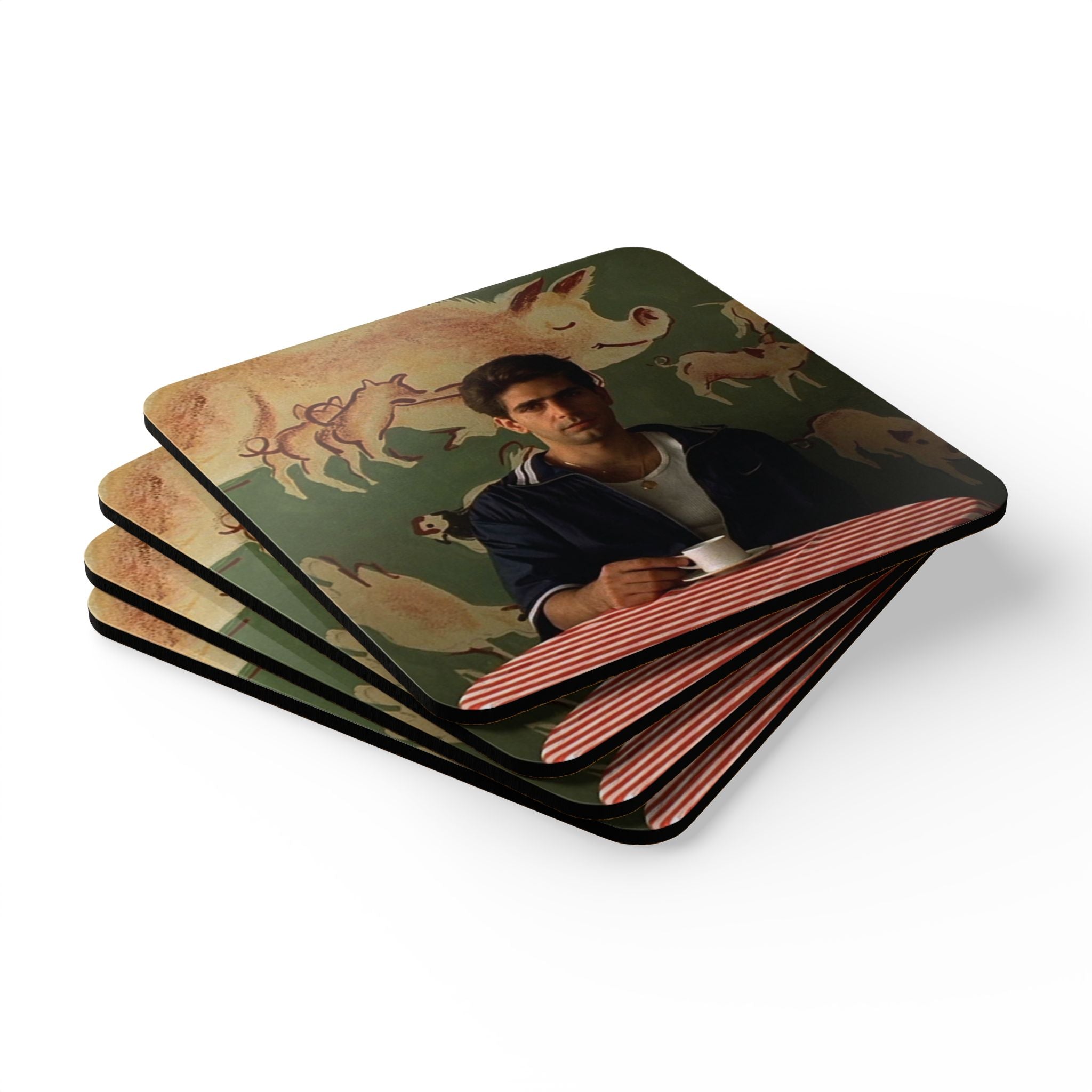 The Sopranos Christopher Moltisanti Corkback Coaster Set (4 Pieces)
