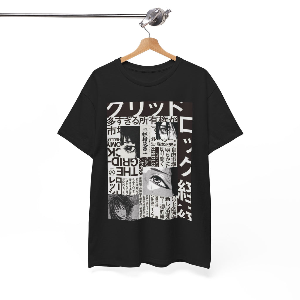 Unisex Japanese Manga Collage T-Shirt Anime Streetwear Graphic Tee (2 Colors)