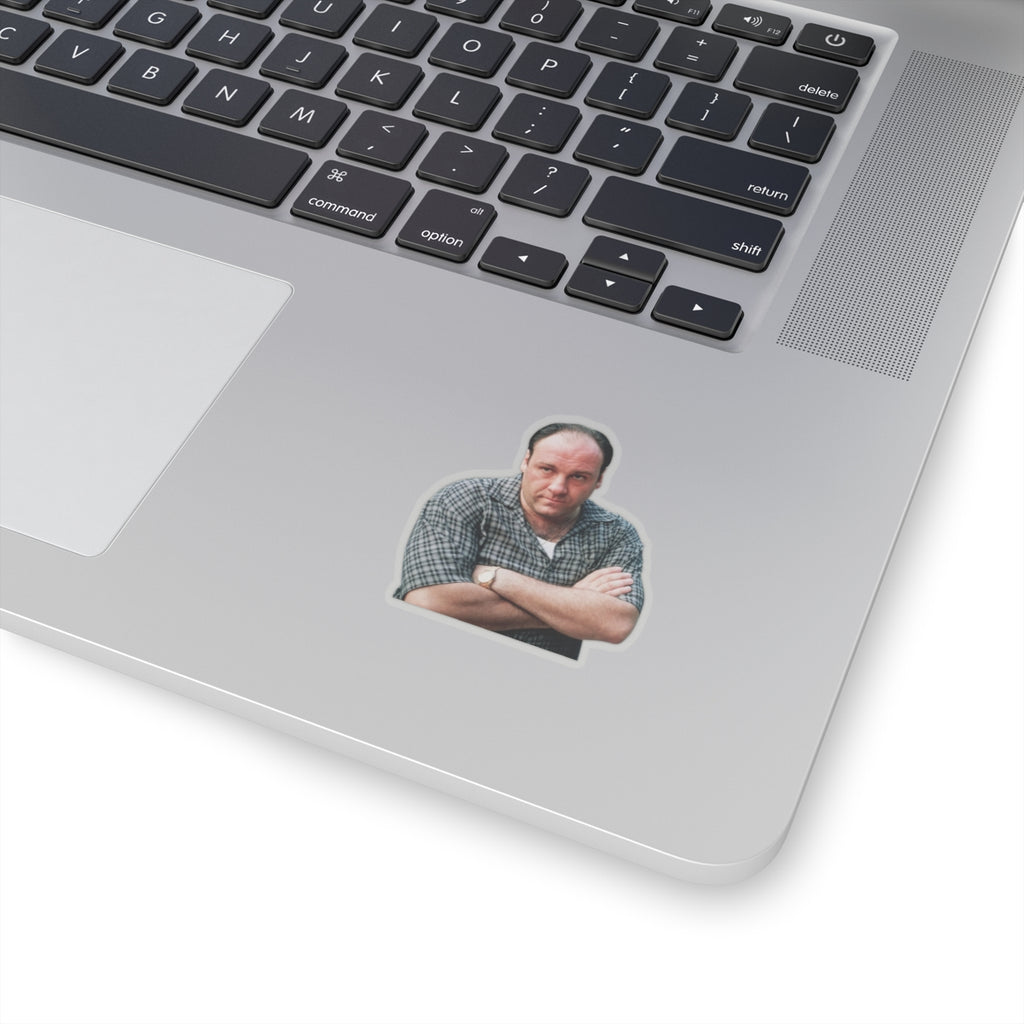 Tony Soprano Inspired Custom Sticker | Classic Side-Eye Mafia Boss Look (4 Sizes)