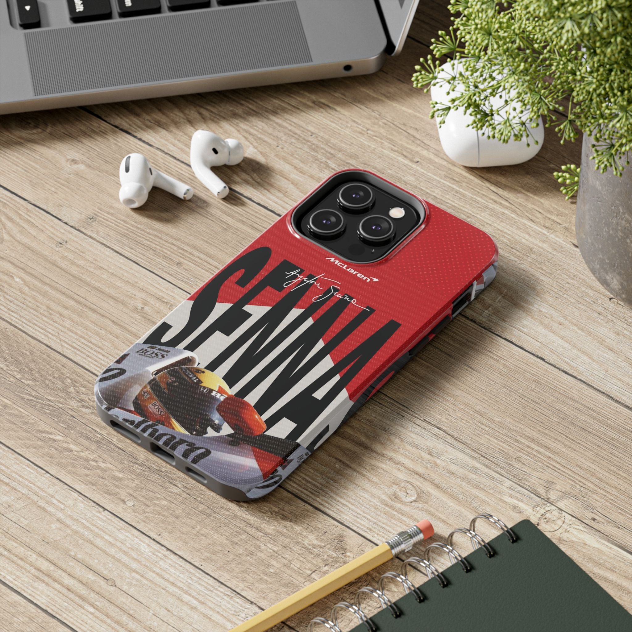 Ayrton Senna McLaren F1 Tough Phone Case | Formula 1 Racing Legend Phone Case
