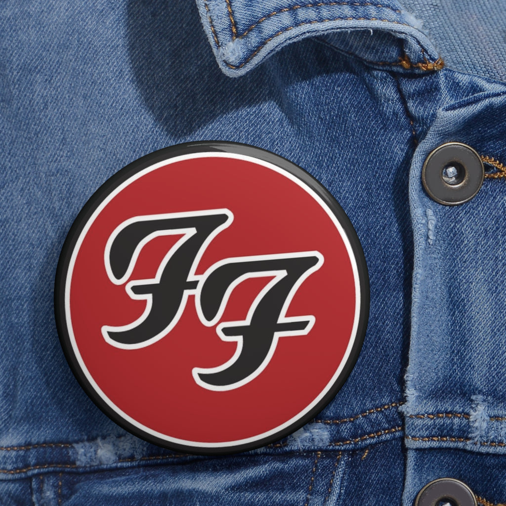 Foo Fighters American Rock Band Custom Pin Back Button (3 Sizes)