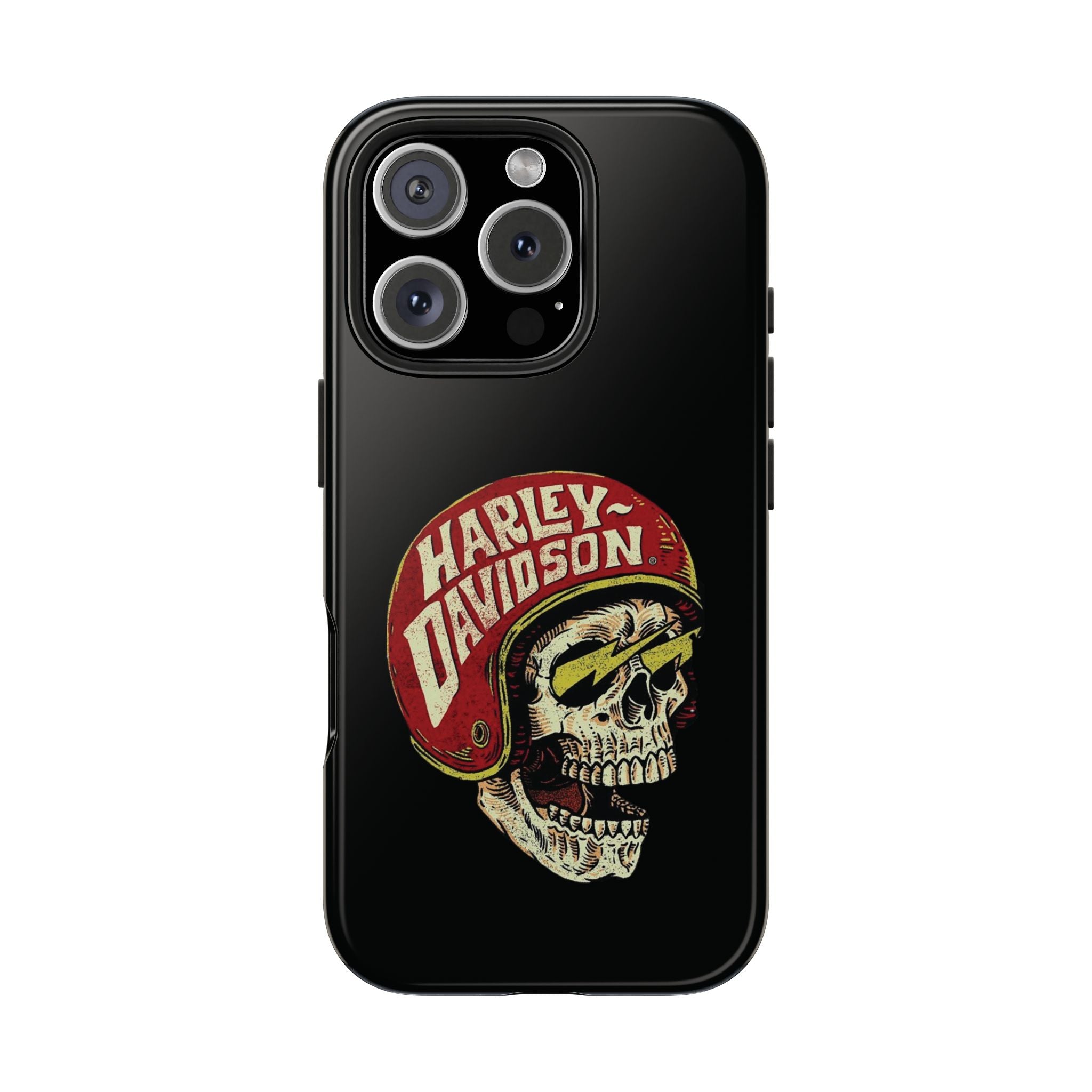 Skull Helmet Tough Phone Case | Vintage Motorcycle Biker Phone Case