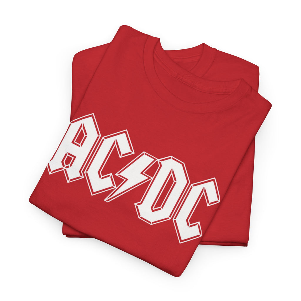 Unisex AC/DC Hard Rock band inspired with a custom batch T-Shirt (4 Colors)