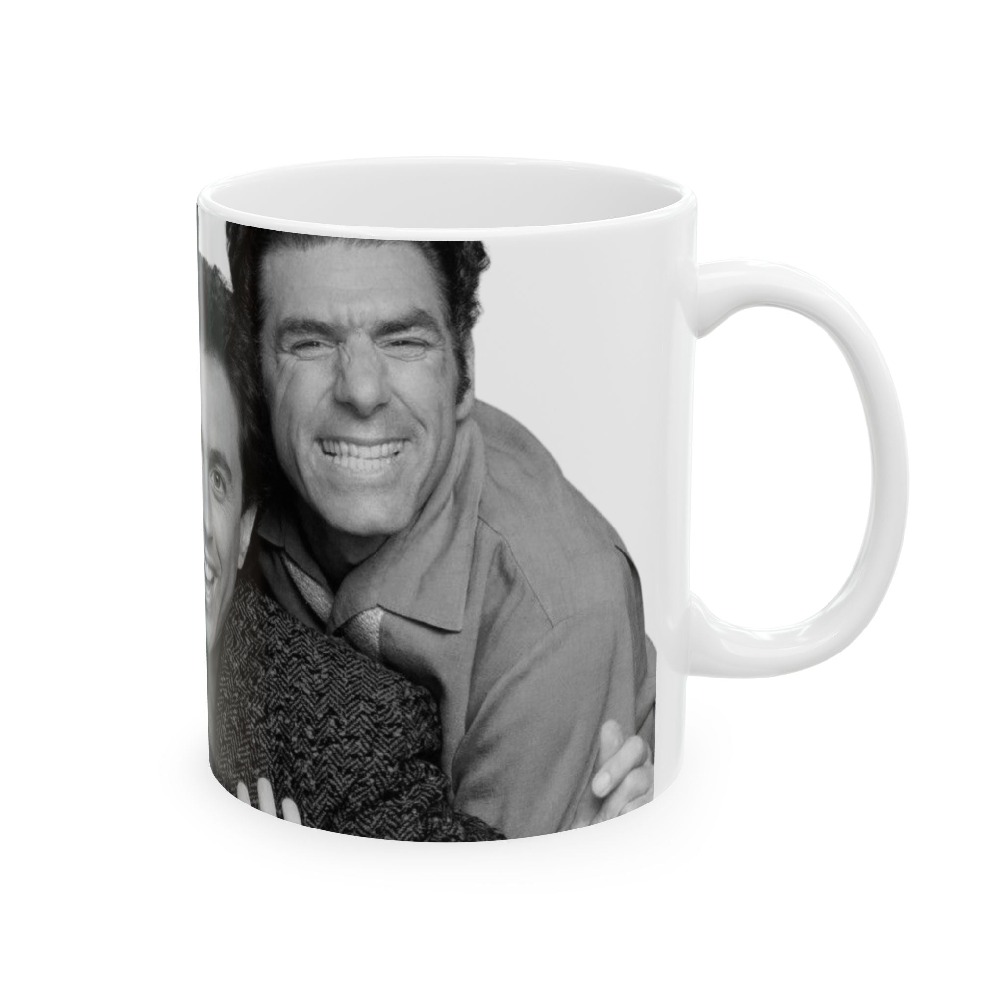 Seinfeld TV Show Cast 11oz Coffee Cup With Jerry, George, Elaine and Kramer