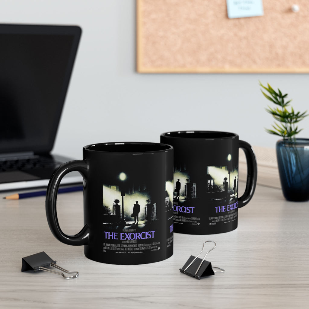The Exorcist Movie Classic Horror Film 11oz Black Coffee Mug