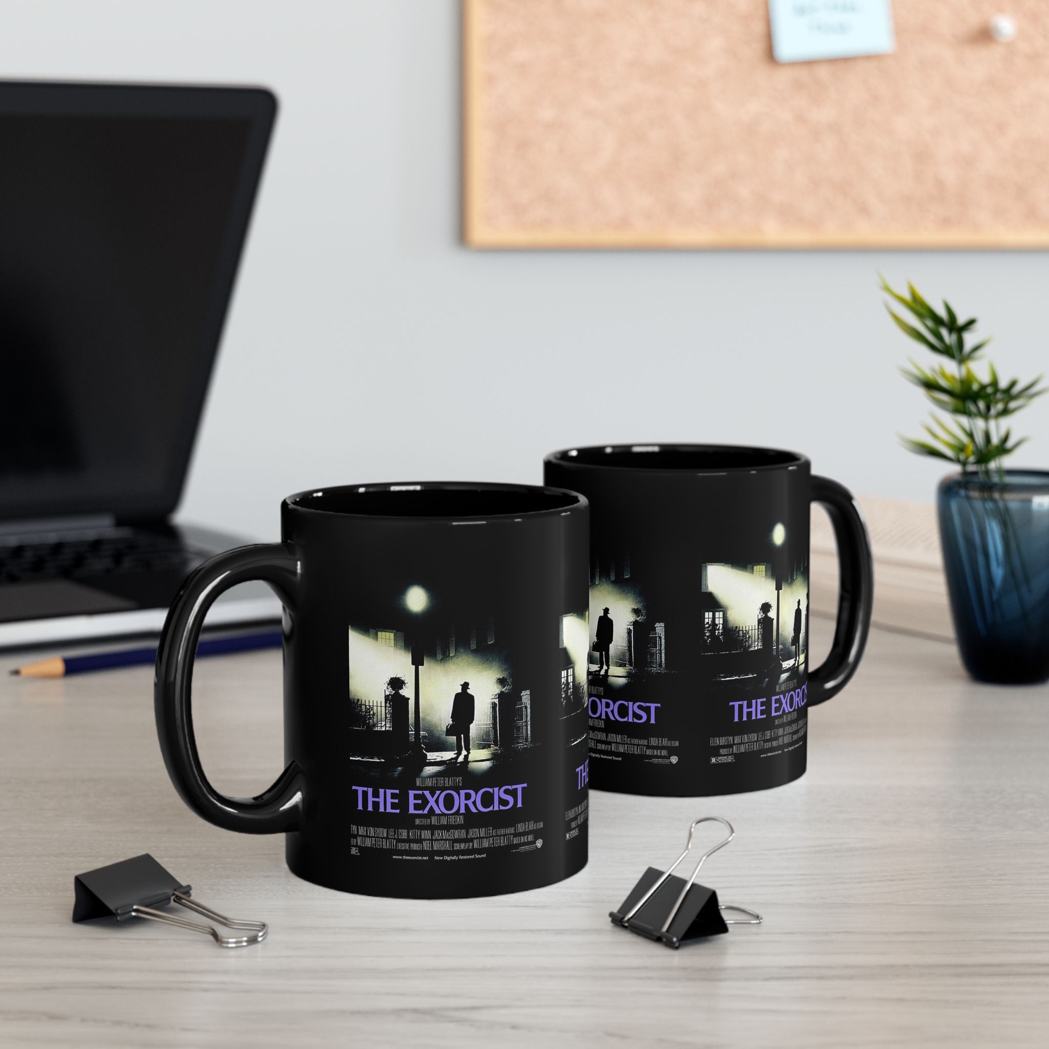 The Exorcist Movie Classic Horror Film 11oz Black Coffee Mug