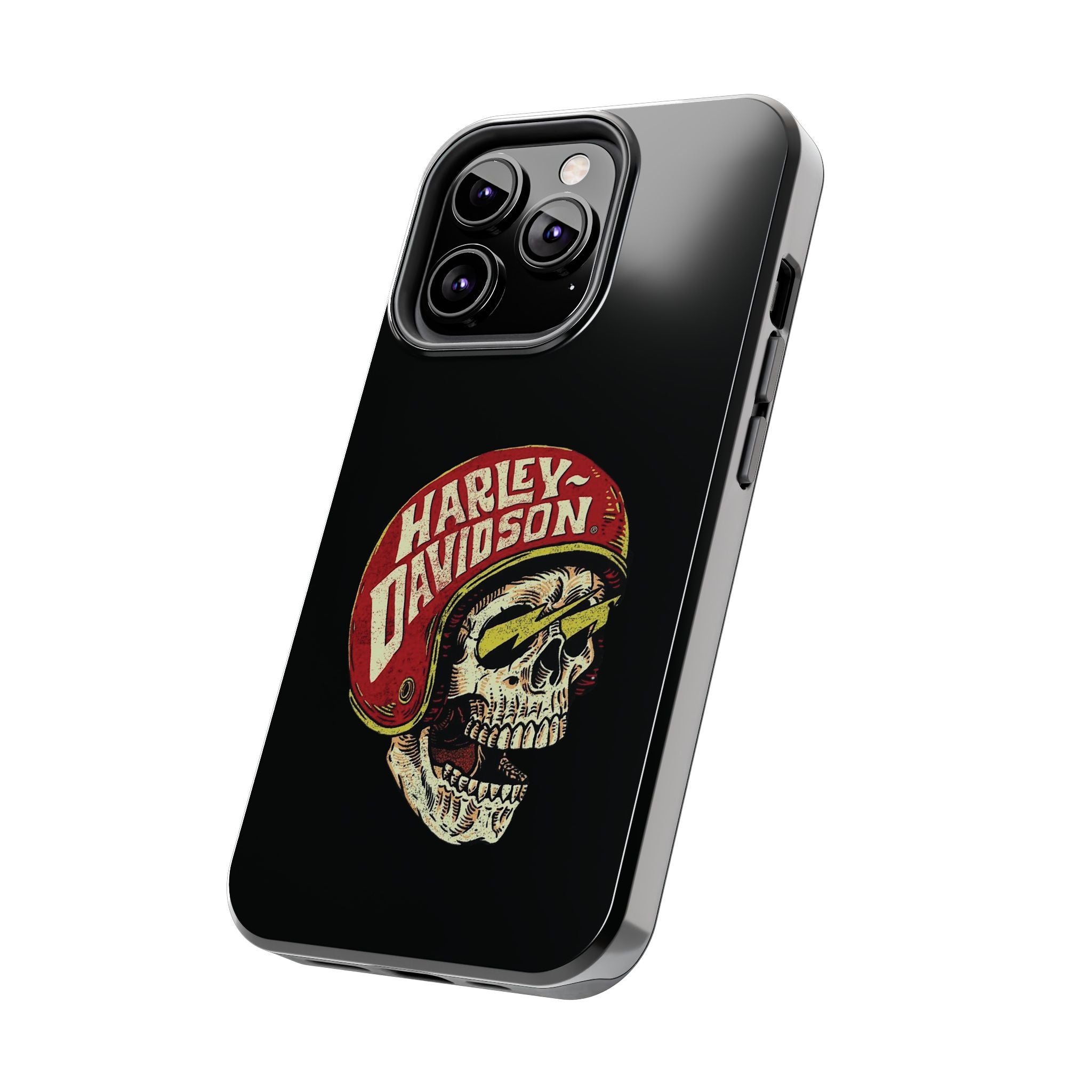 Skull Helmet Tough Phone Case | Vintage Motorcycle Biker Phone Case