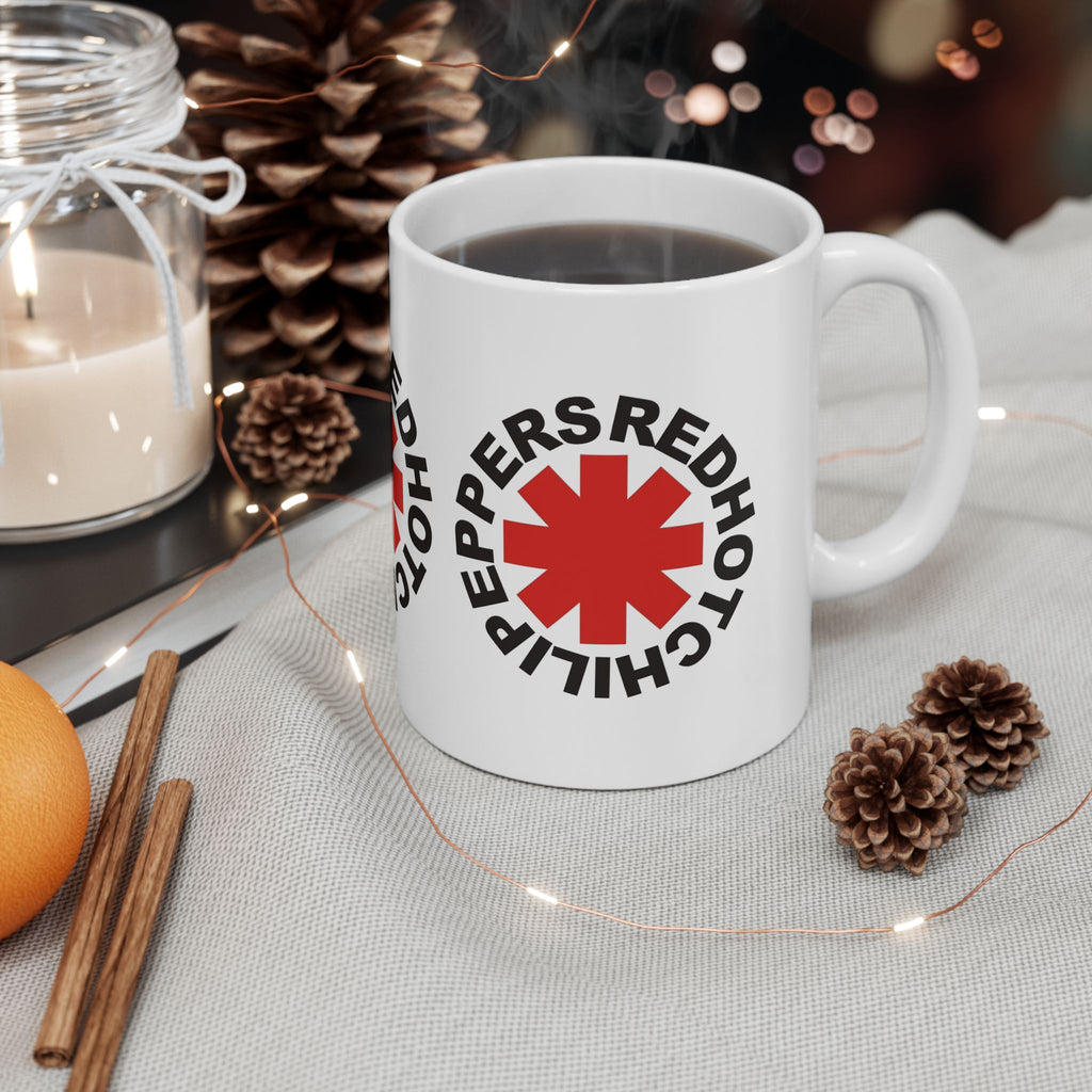Red Hot Chili Peppers Mug 11oz Ceramic Coffee Mug | Ideal for Rock Music and RHCP Fans