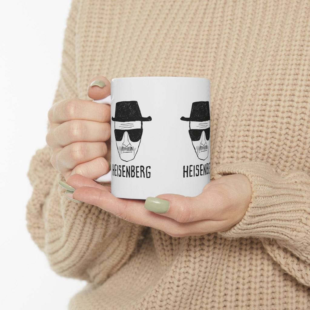 Breaking Bad Heisenberg 11oz Mug  Inspired Coffee Cup With Walter White Drawing