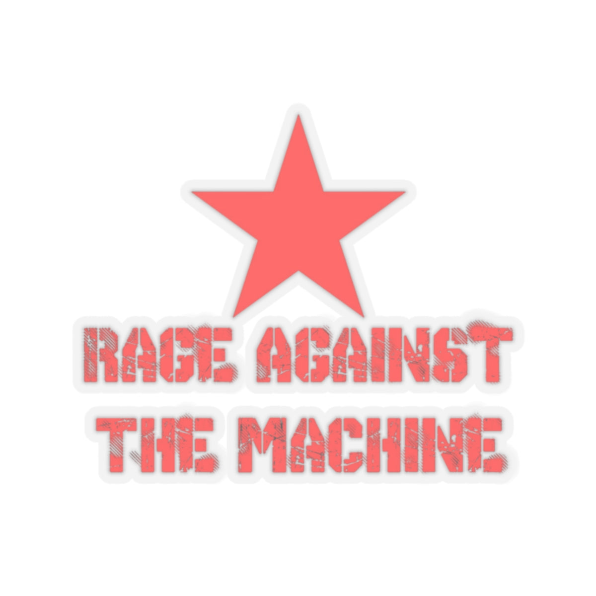 Rage Against The Machine Rock Band Custom Stickers (4 Sizes)