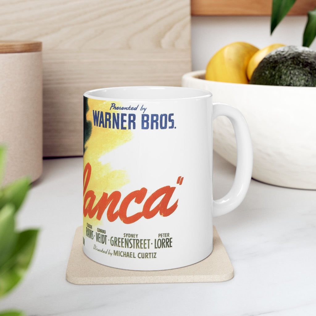 Casablanca Movie 11 oz Coffee Mug | Humphrey Bogart Ingrid Bergman Inspired Retro Hollywood