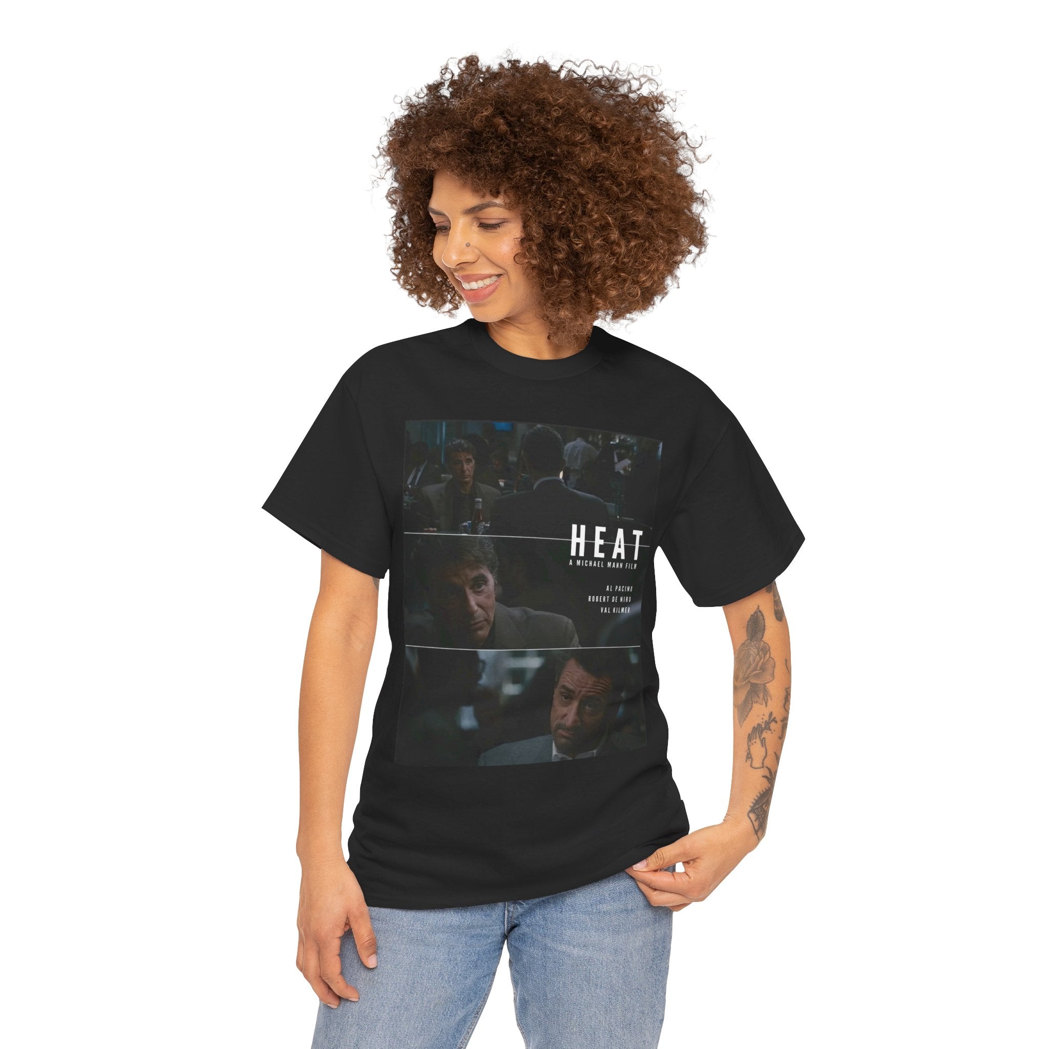 Unisex Heat Movie Custom Design T-Shirt Staring Al Pacino and Robert De Niro