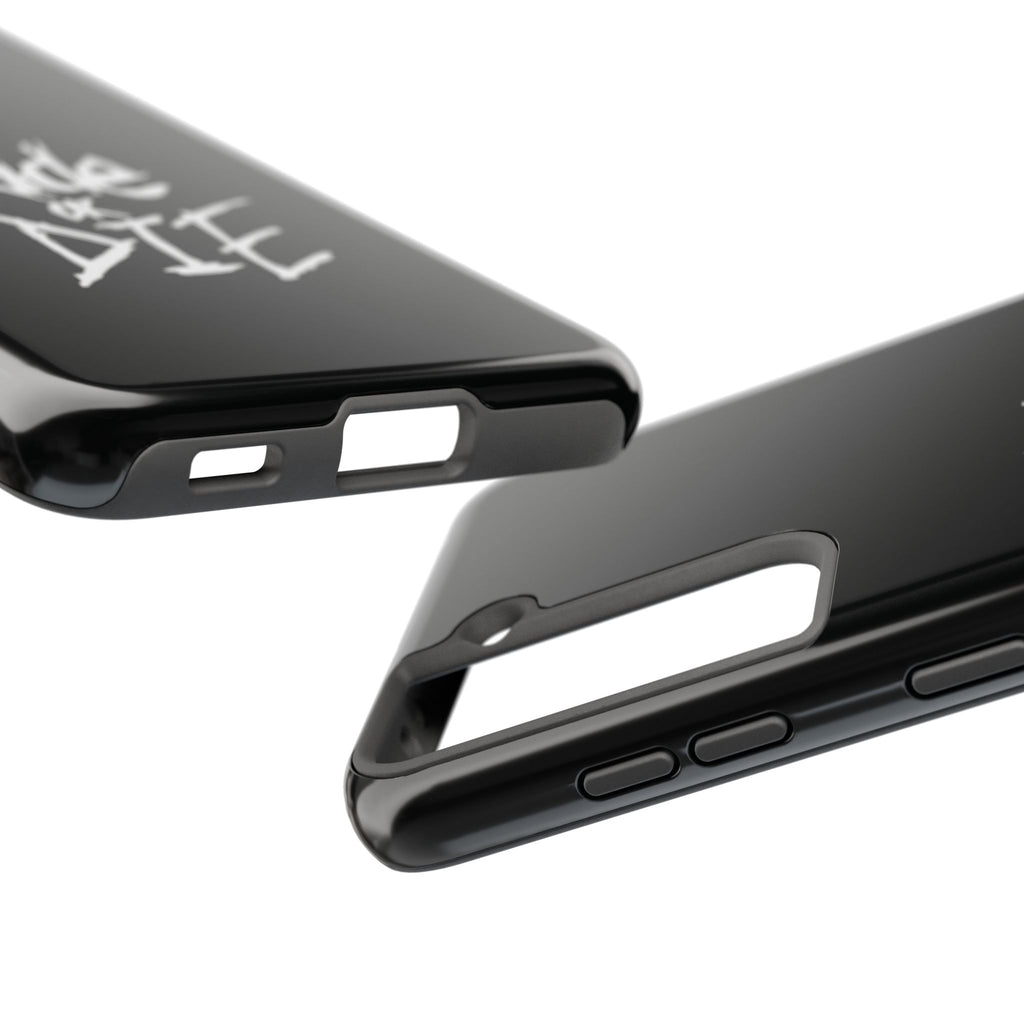 Ride or Die Skull Tough Phone Case | Edgy Script Biker Style Phone Case
