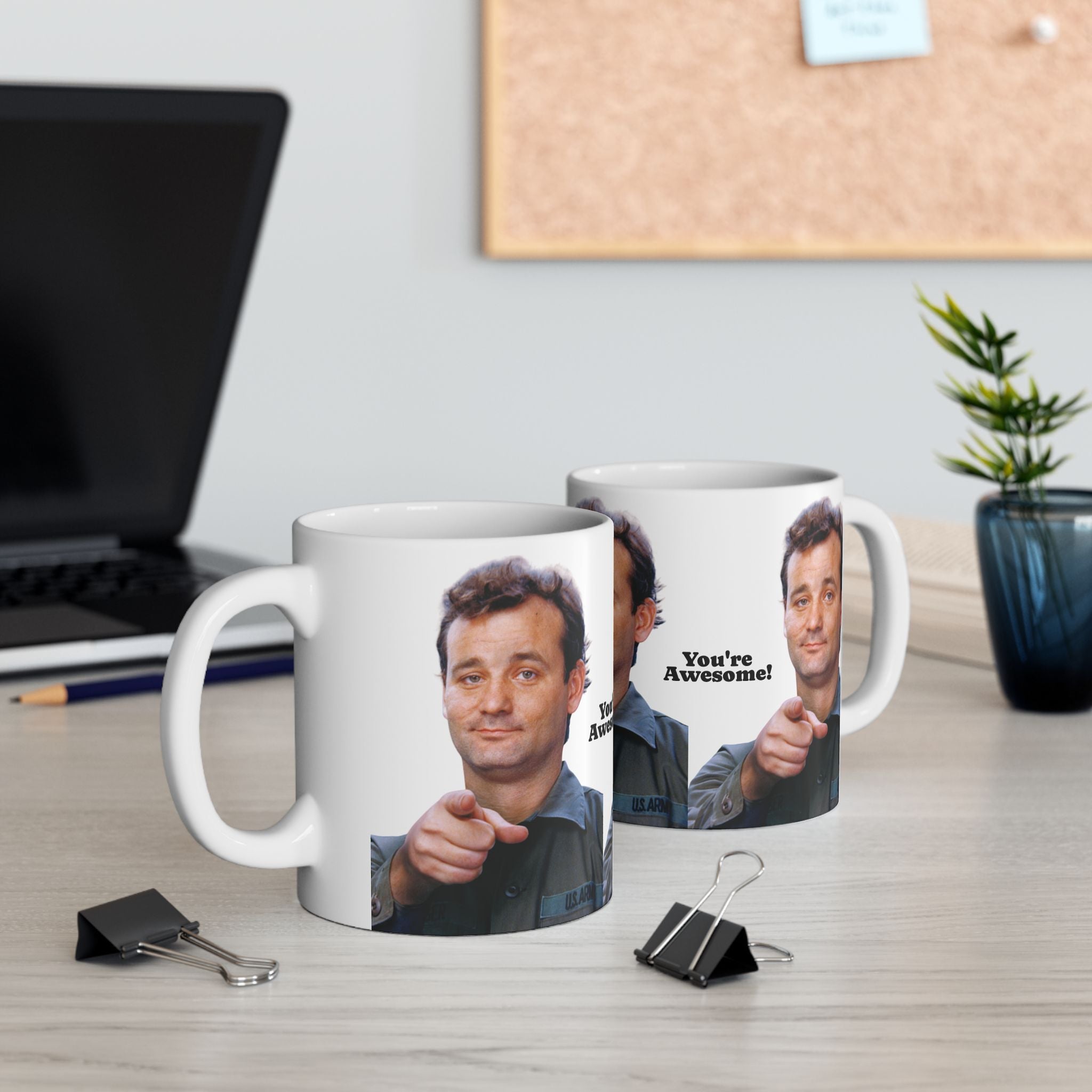 Bill Murray You are Awesome Mug 11oz Funny Retro Coffee Cup | Motivational Movie-Inspired Gift