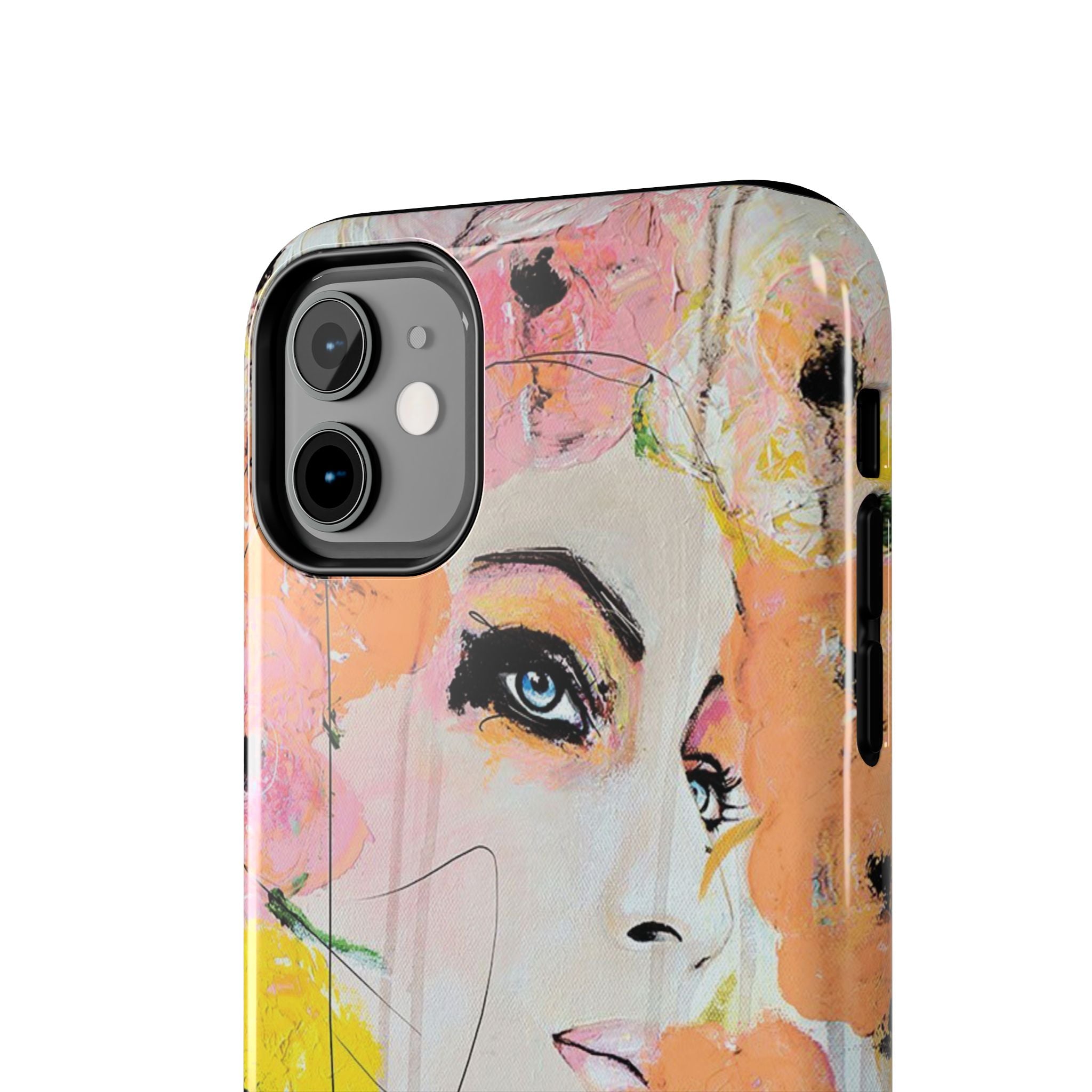Vogue Inspired Floral Portrait Tough Phone Case | Feminine Fashion Art Phone Case