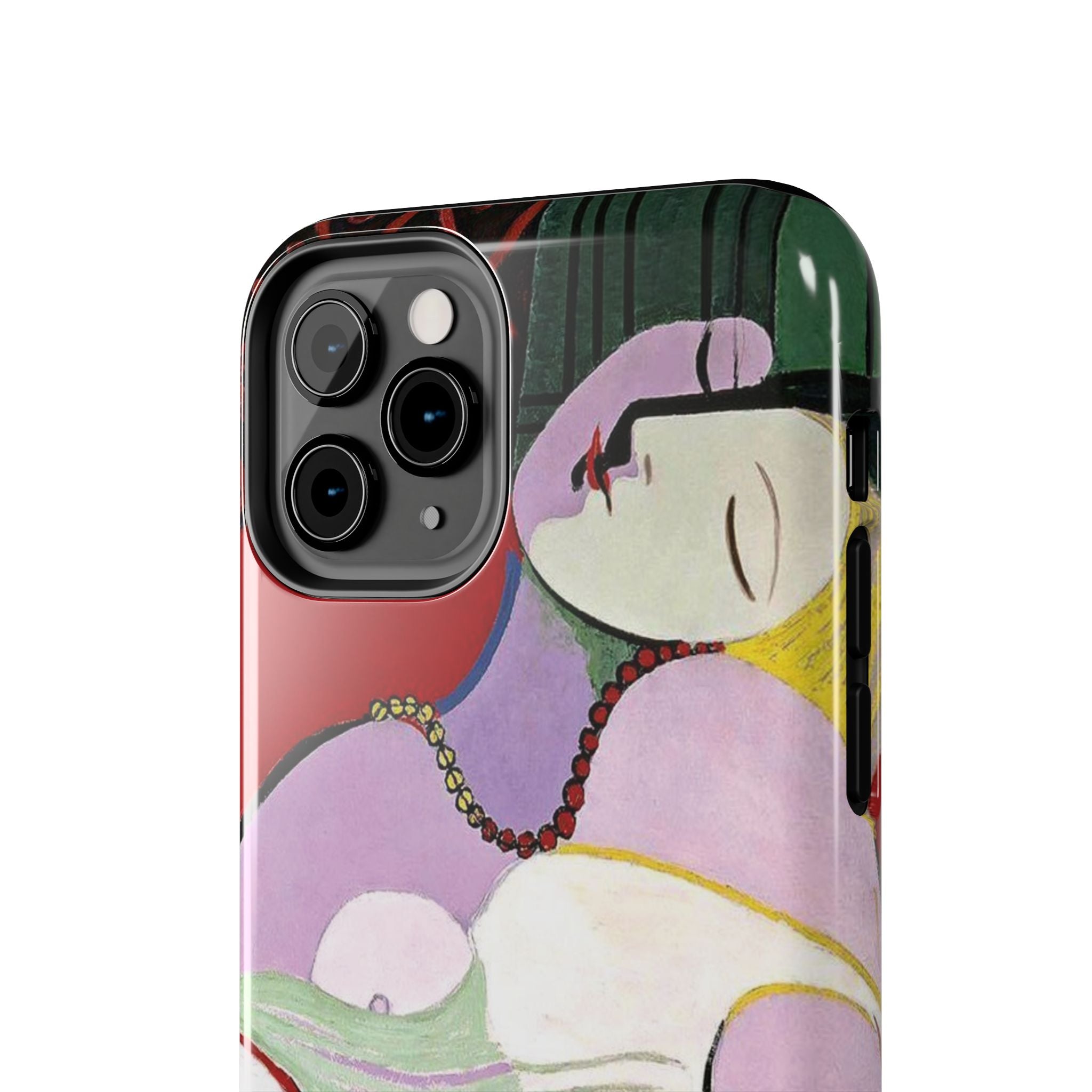 Picasso-Inspired Abstract Woman Tough Phone Case | Cubist Sleeping Woman Art Phone Case