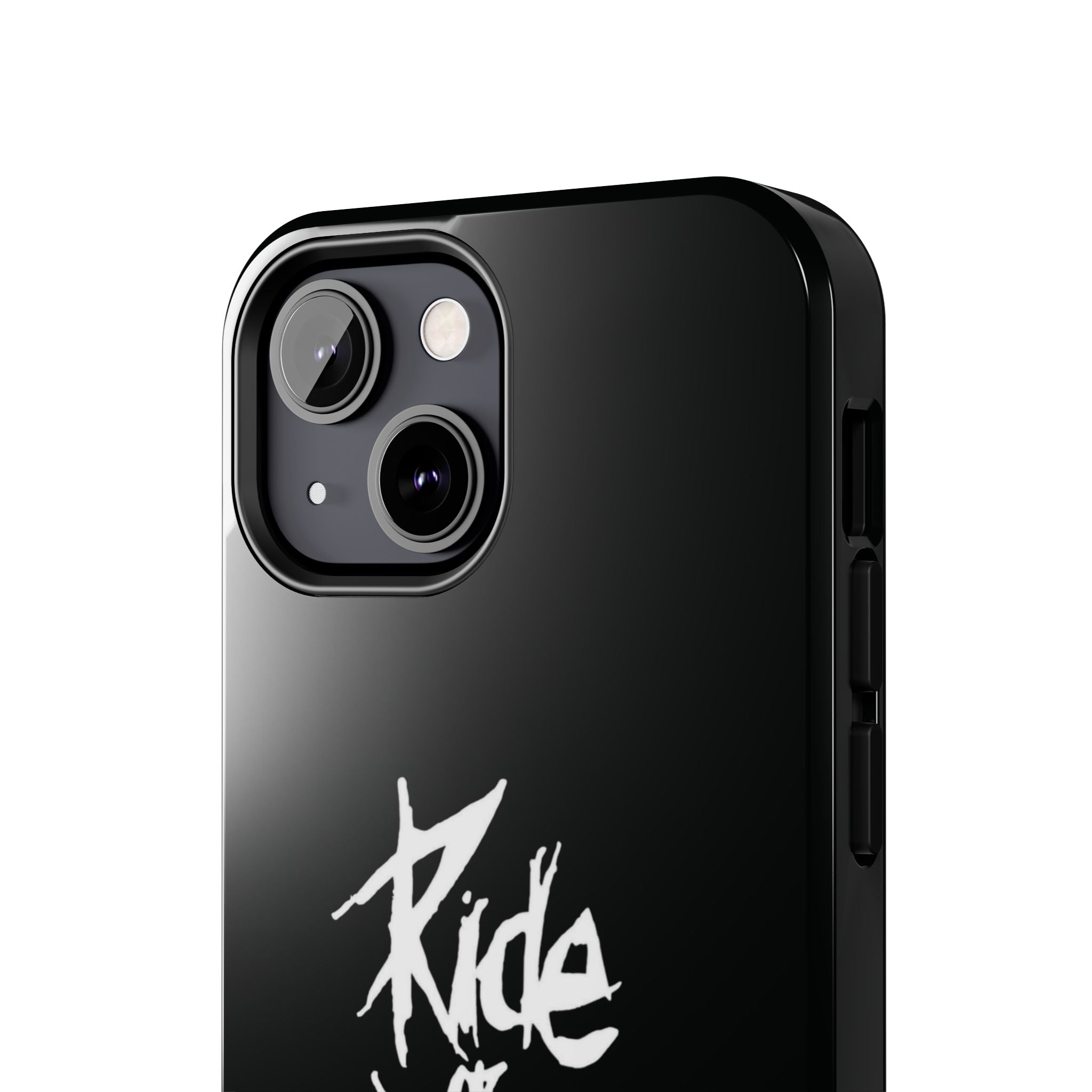 Ride or Die Skull Tough Phone Case | Edgy Script Biker Style Phone Case