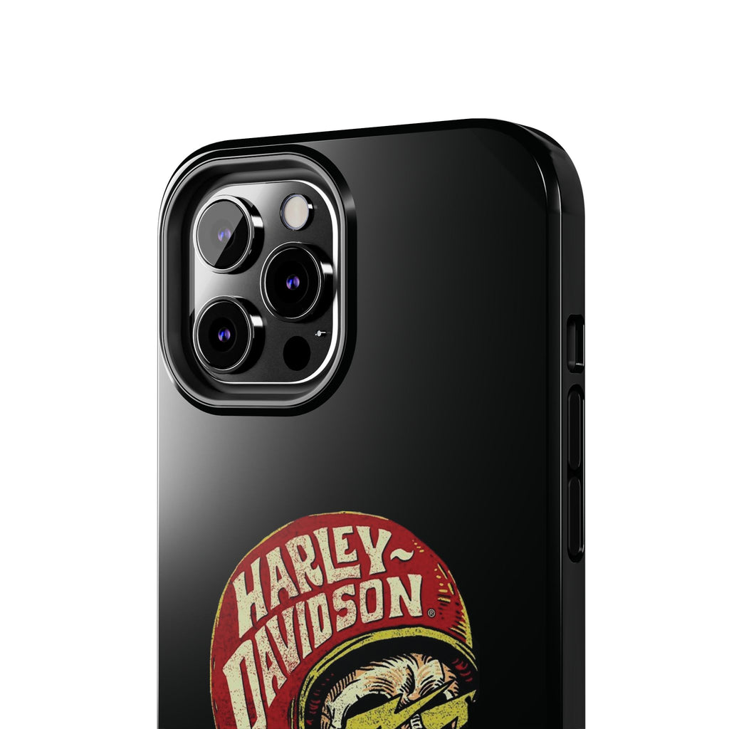Skull Helmet Tough Phone Case | Vintage Motorcycle Biker Phone Case