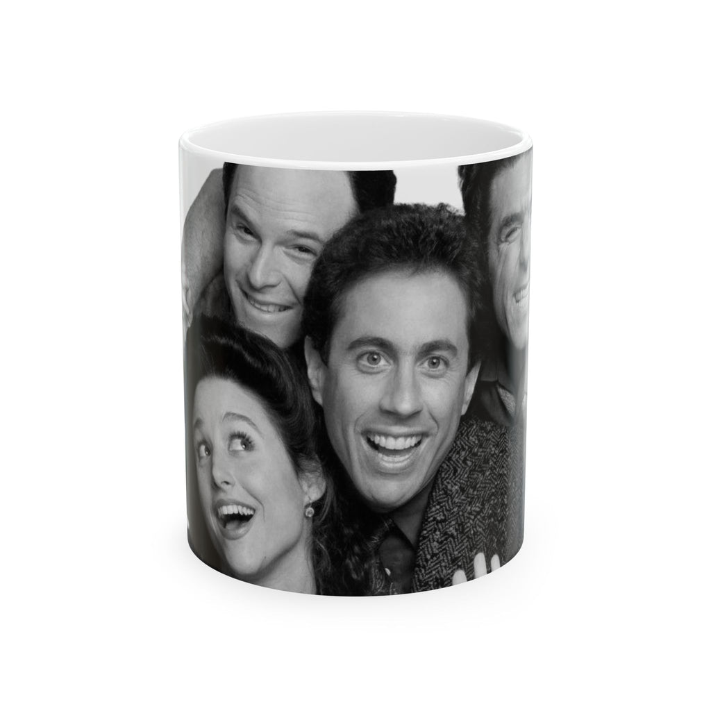 Seinfeld TV Show Cast 11oz Coffee Cup With Jerry, George, Elaine and Kramer