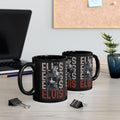 Elvis Presley King of Rock and Roll 11oz Mug | Black Ceramic Coffee Mug