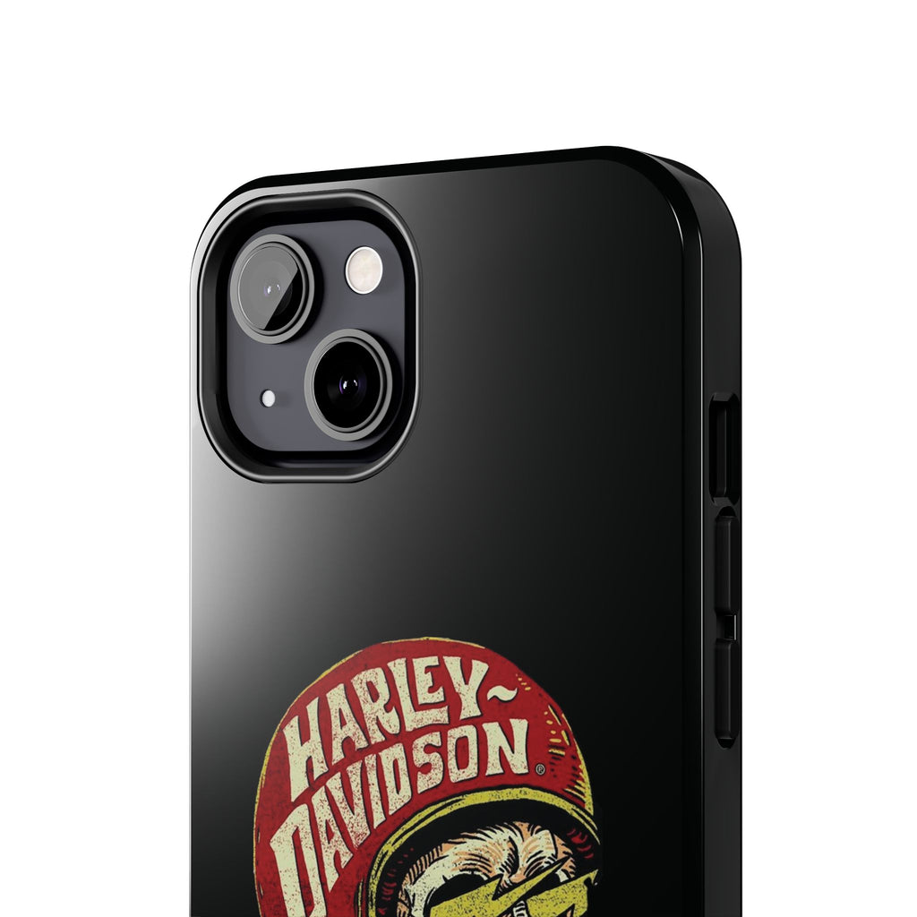 Skull Helmet Tough Phone Case | Vintage Motorcycle Biker Phone Case