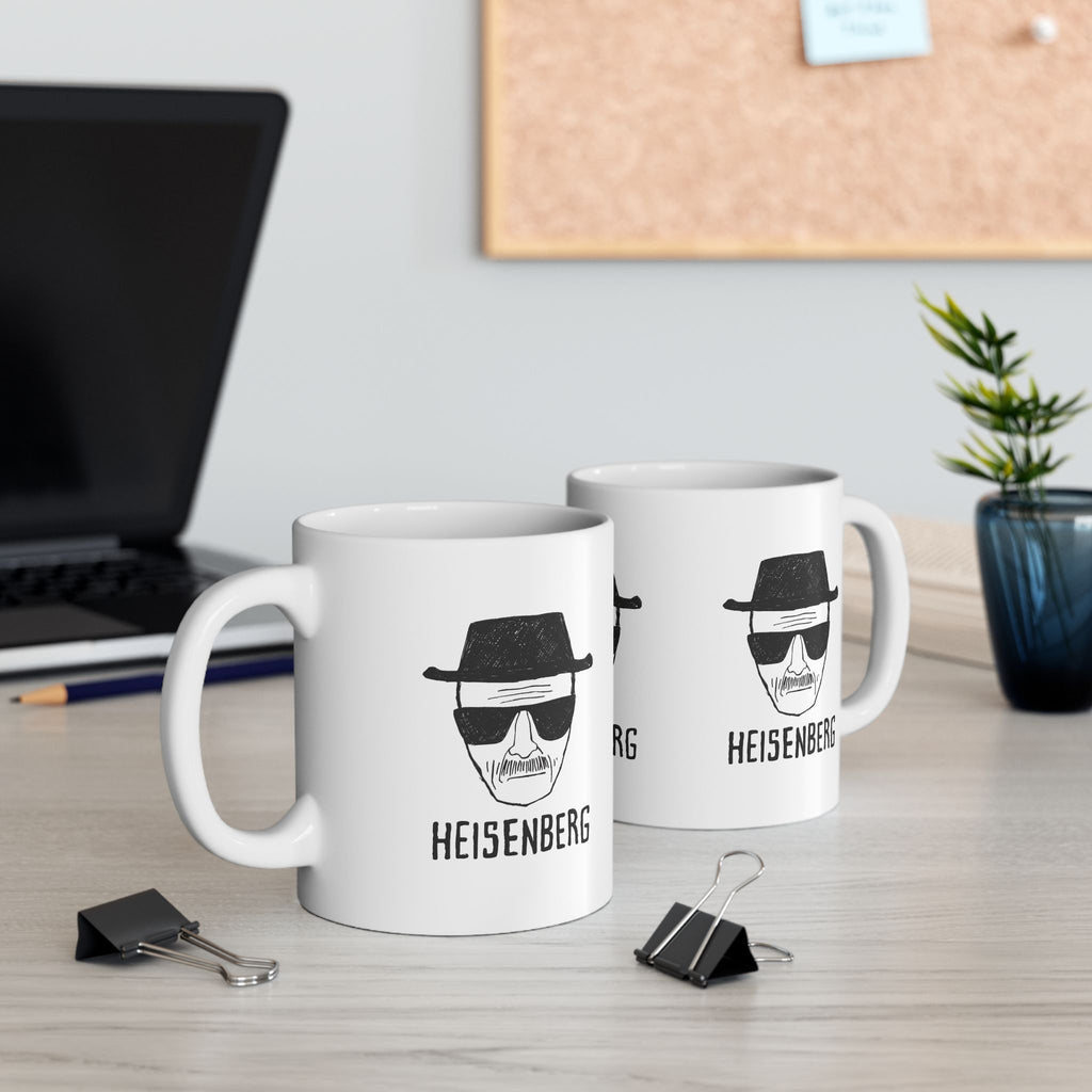Breaking Bad Heisenberg 11oz Mug  Inspired Coffee Cup With Walter White Drawing