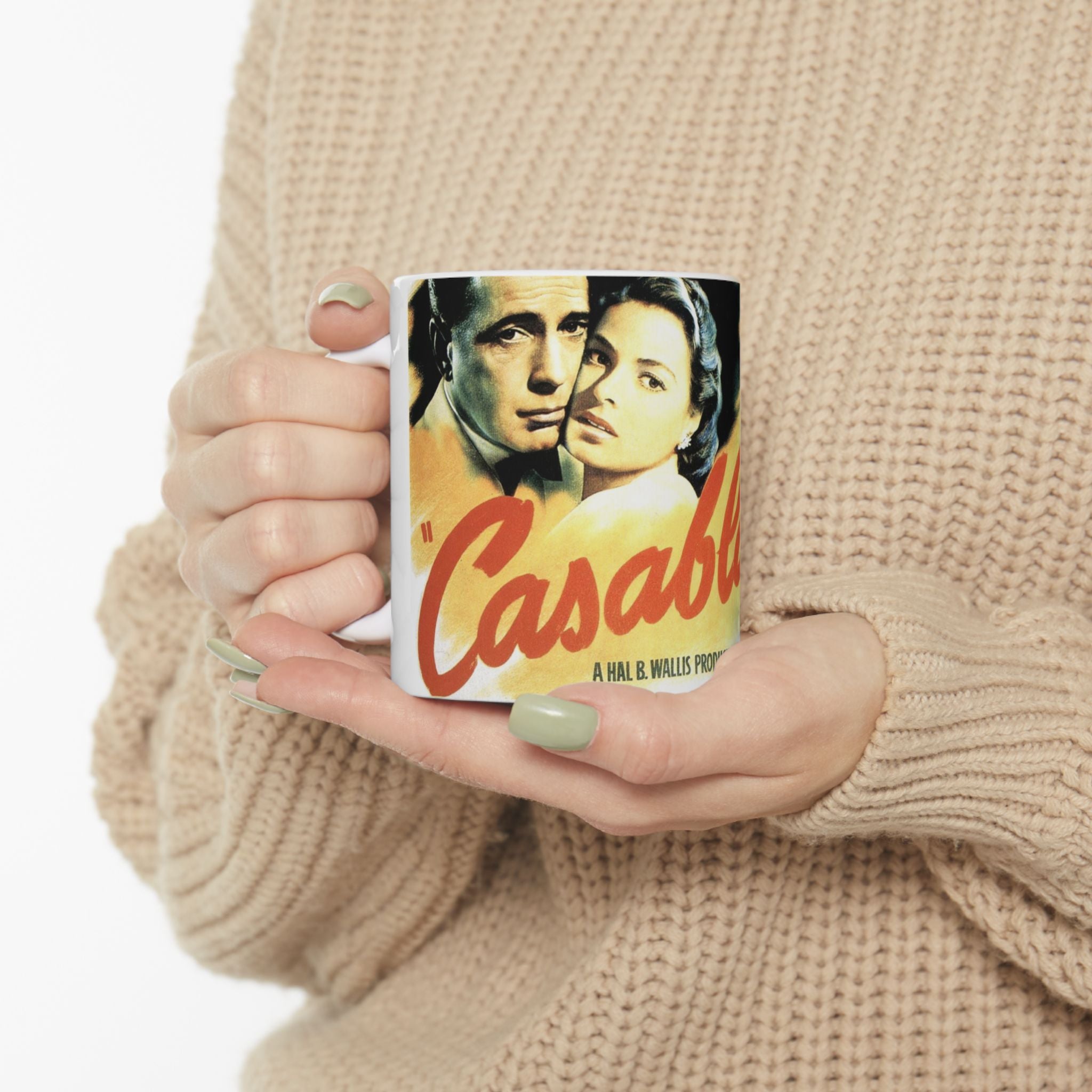 Casablanca Movie 11 oz Coffee Mug | Humphrey Bogart Ingrid Bergman Inspired Retro Hollywood