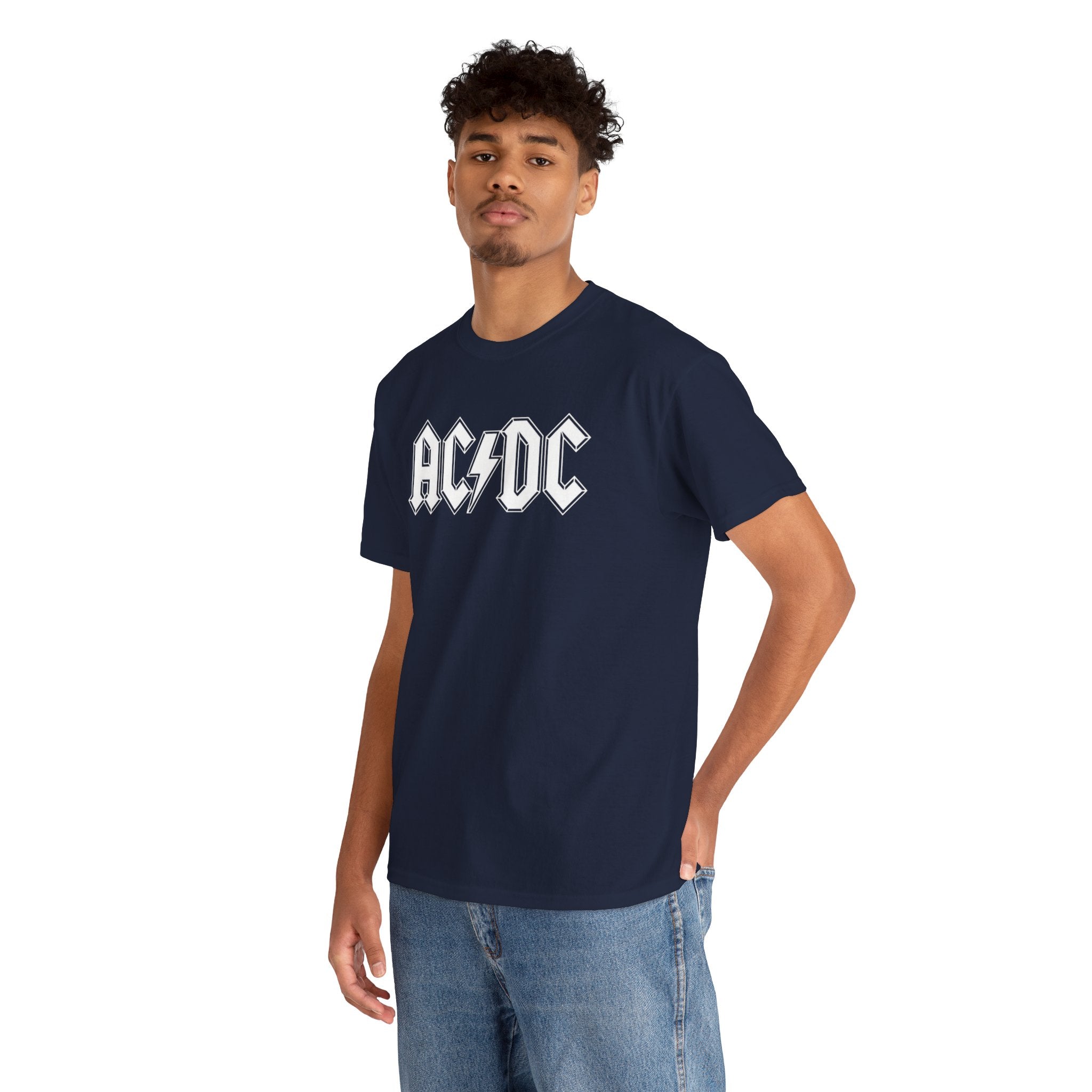 Unisex AC/DC Hard Rock band inspired with a custom batch T-Shirt (4 Colors)