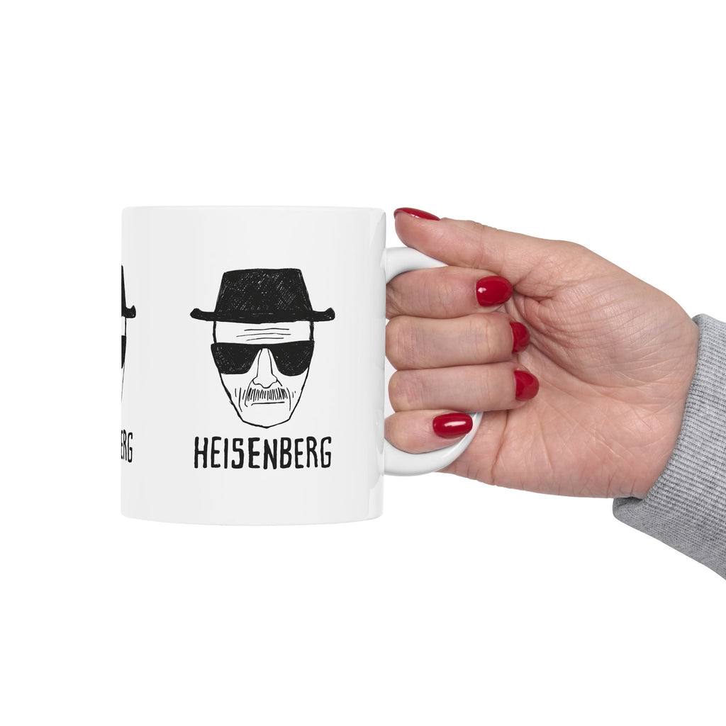 Breaking Bad Heisenberg 11oz Mug  Inspired Coffee Cup With Walter White Drawing