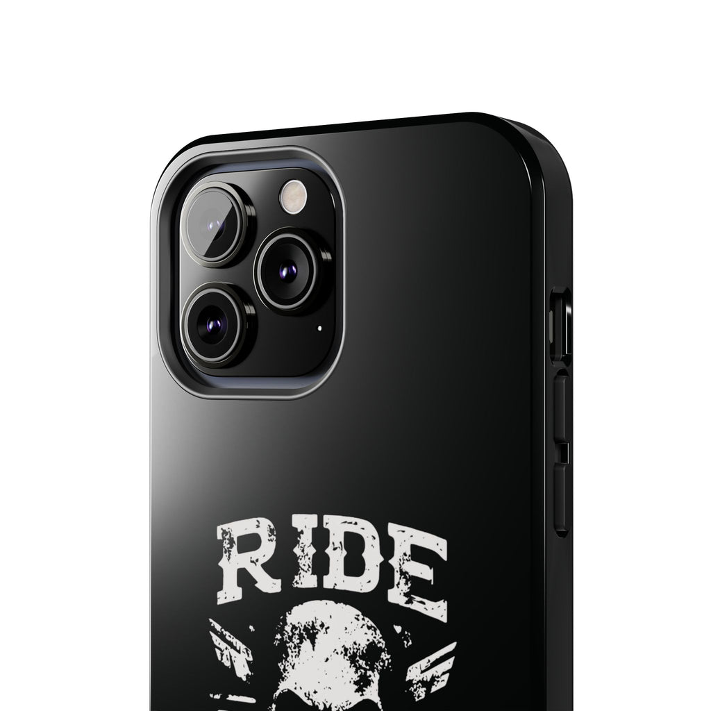 Ride or Die Skull Tough Phone Case | Biker Skull Graphic Phone Case