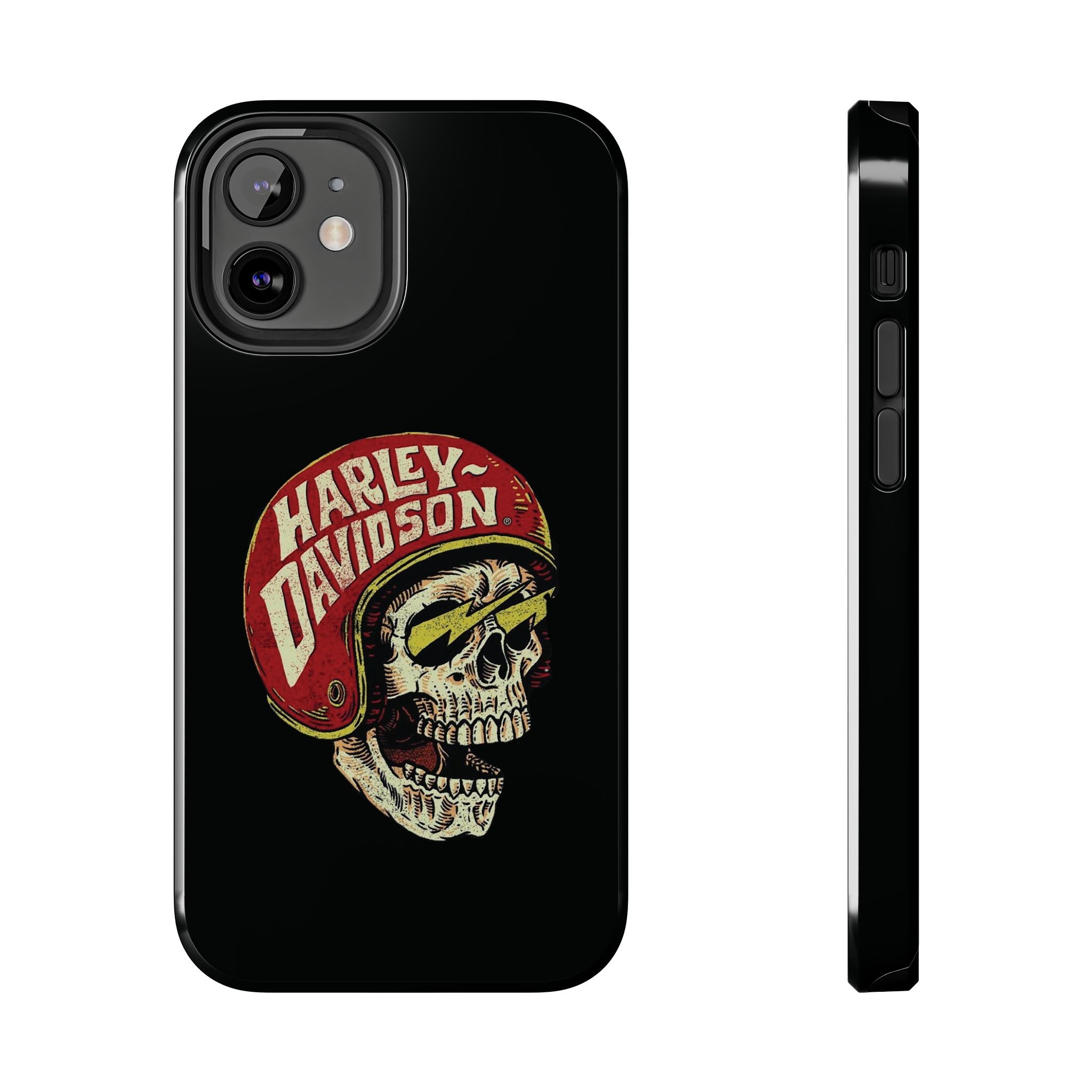 Skull Helmet Tough Phone Case | Vintage Motorcycle Biker Phone Case