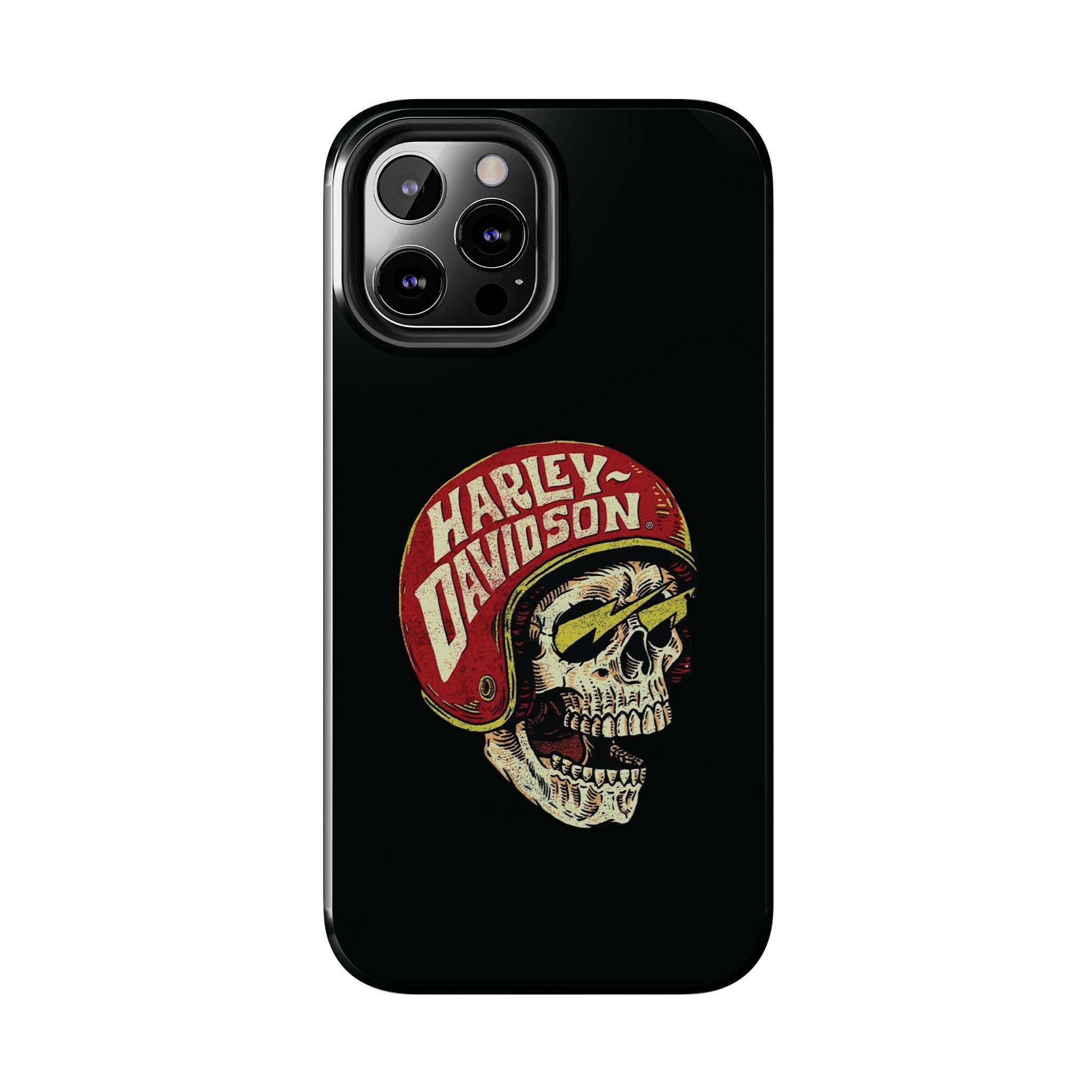 Skull Helmet Tough Phone Case | Vintage Motorcycle Biker Phone Case