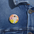 Vogue-Inspired Portrait Fashion Art Chic Pin Button (3 Sizes)