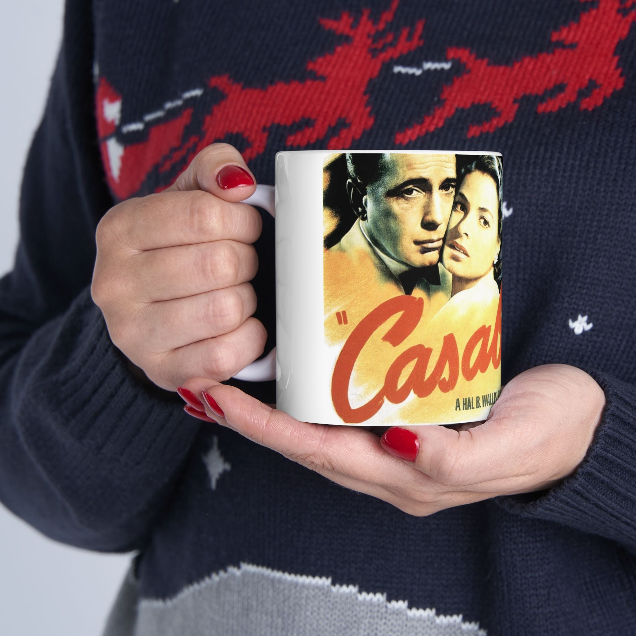 Casablanca Movie 11 oz Coffee Mug | Humphrey Bogart Ingrid Bergman Inspired Retro Hollywood
