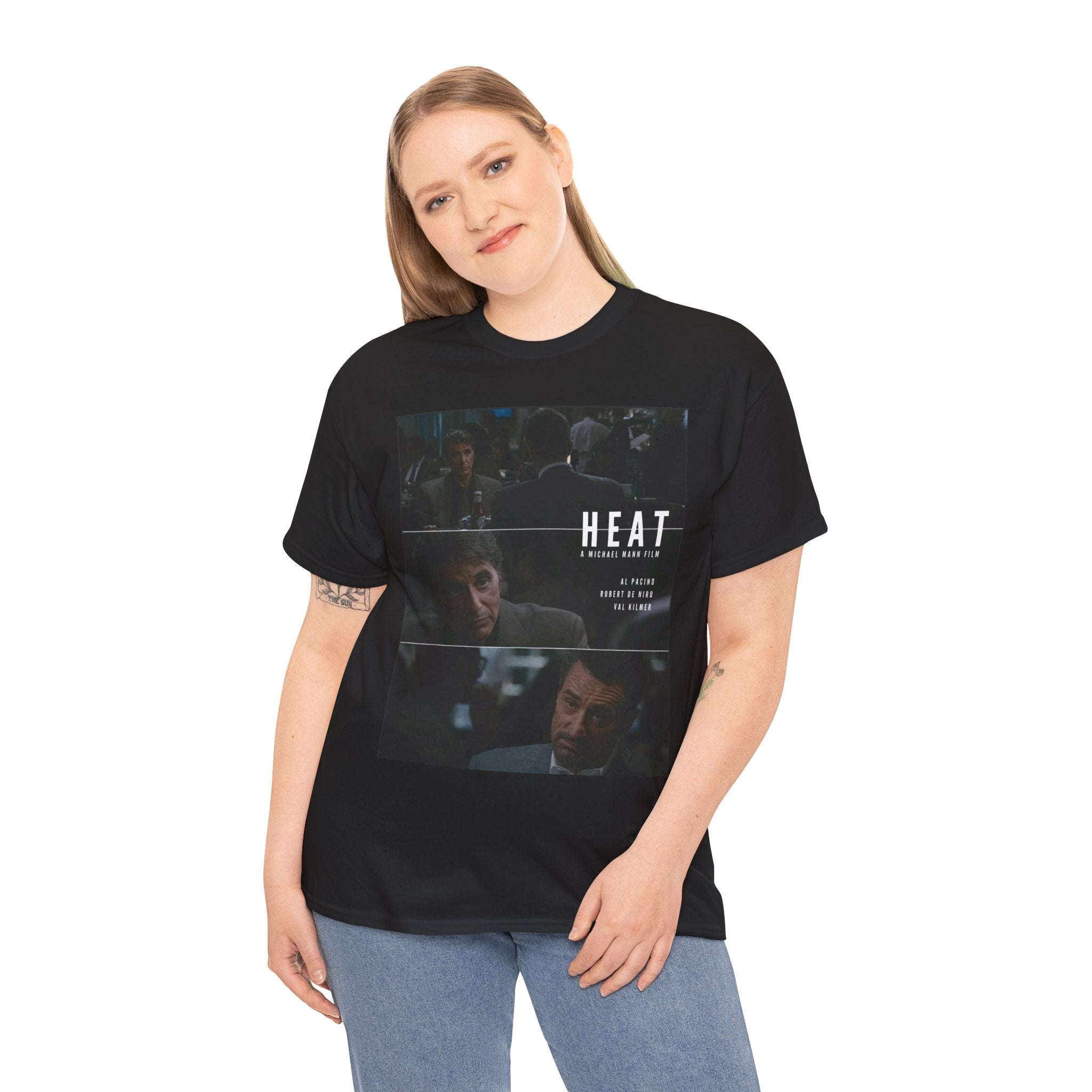 Unisex Heat Movie Custom Design T-Shirt Staring Al Pacino and Robert De Niro
