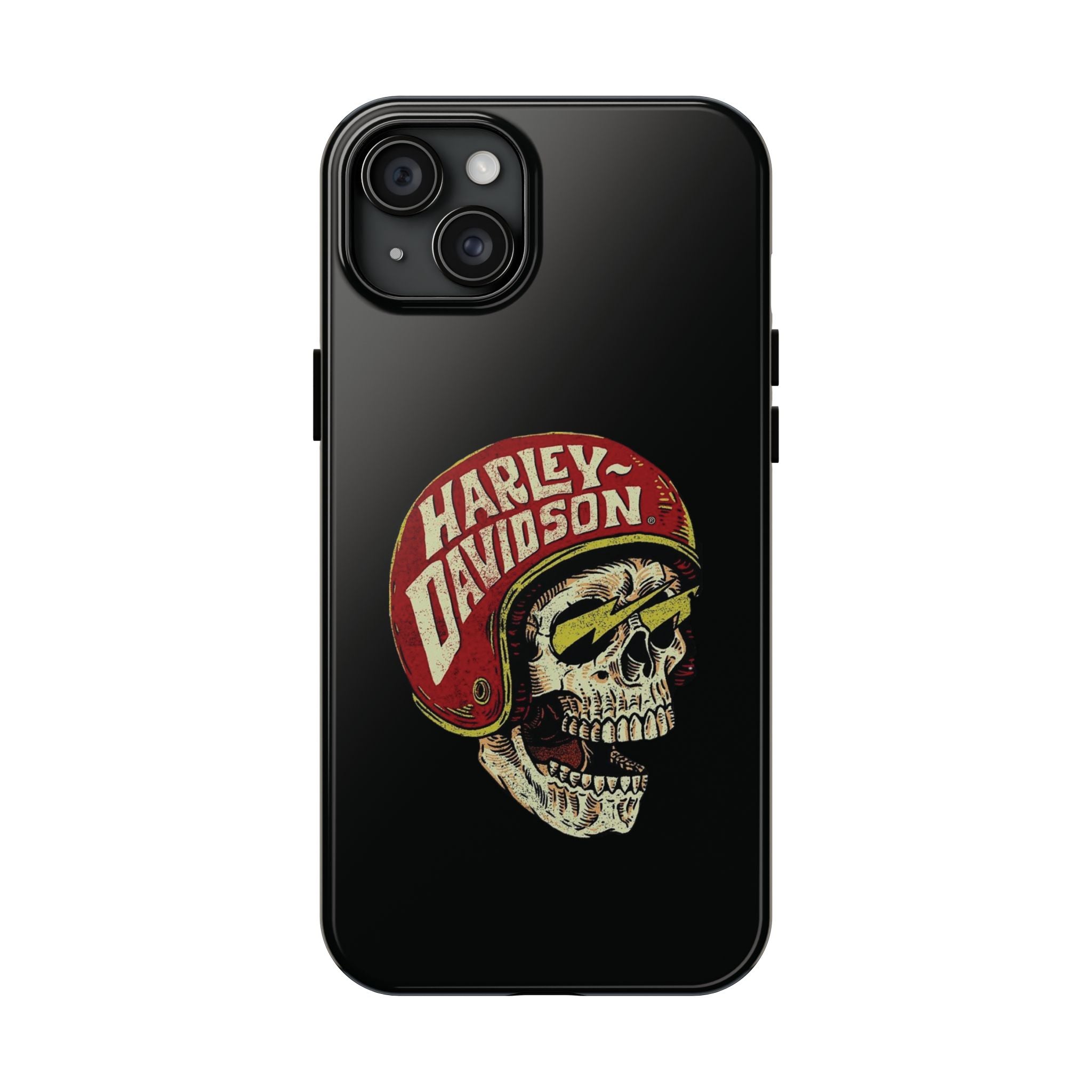 Skull Helmet Tough Phone Case | Vintage Motorcycle Biker Phone Case