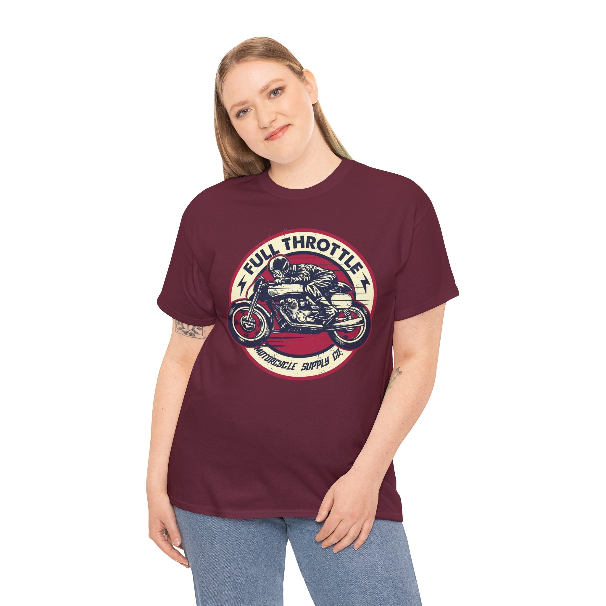 Unisex Full Thorotle Custom Graphic Motorcycle T-Shirt (5 Colors)