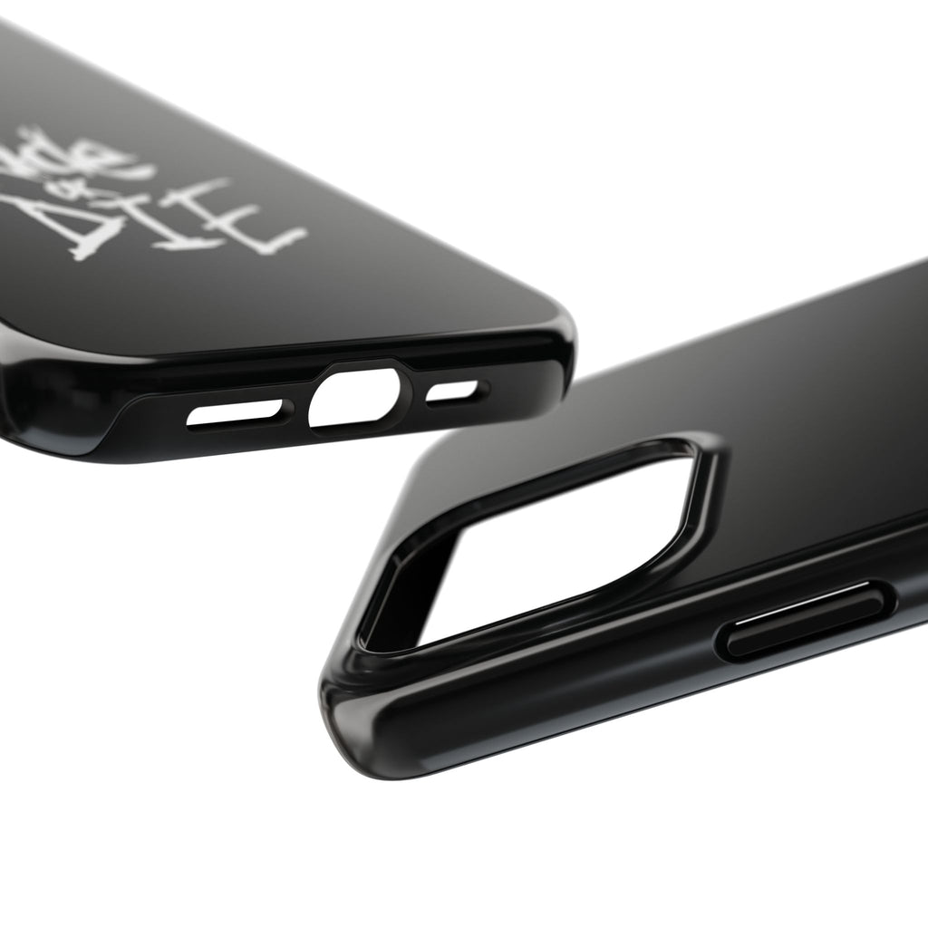 Ride or Die Skull Tough Phone Case | Edgy Script Biker Style Phone Case