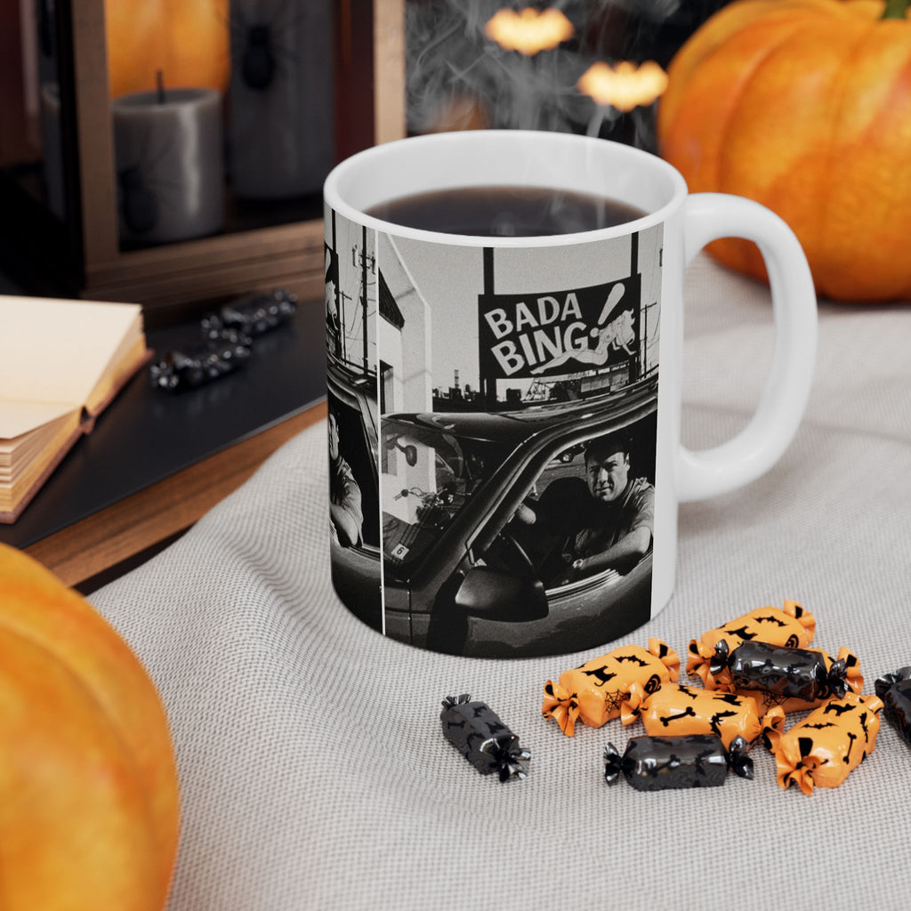 Tony Soprano Bada Bing Mug 11oz Ceramic Coffee Mug | The Sopranos Inspired Coffee Cup Gift for Crime Drama Fans