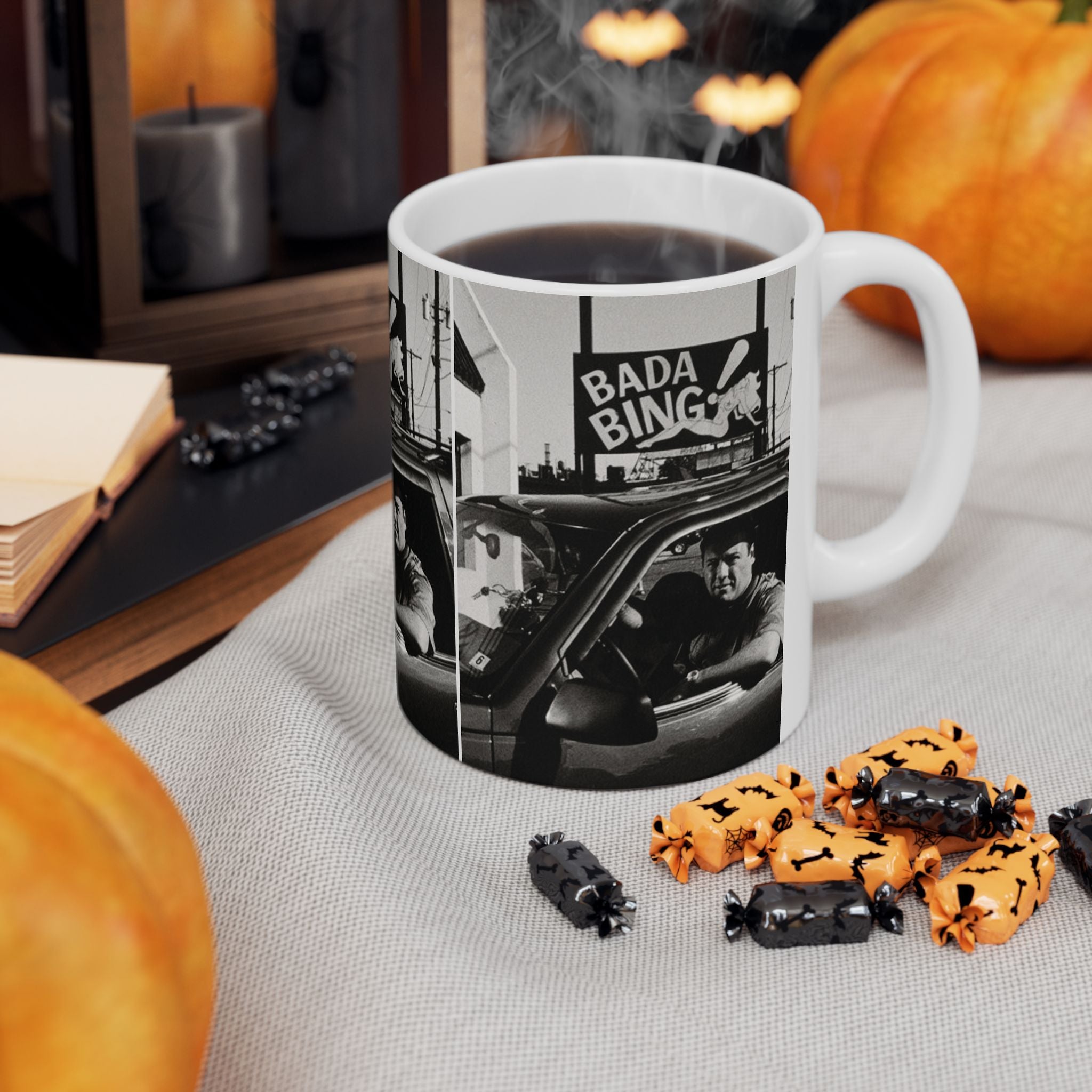 Tony Soprano Bada Bing Mug 11oz Ceramic Coffee Mug | The Sopranos Inspired Coffee Cup Gift for Crime Drama Fans