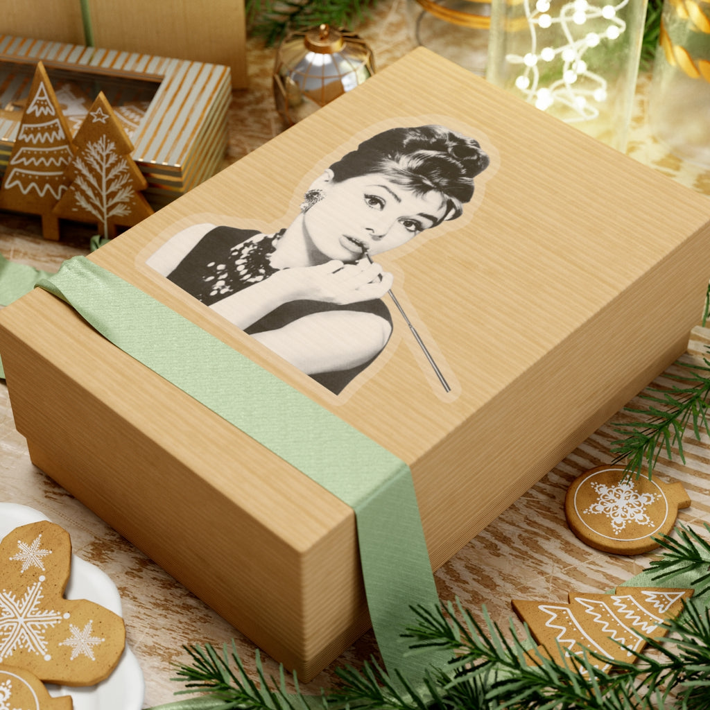 Audrey Hepburn Classic Hollywood Custom Stickers (4 Sizes)