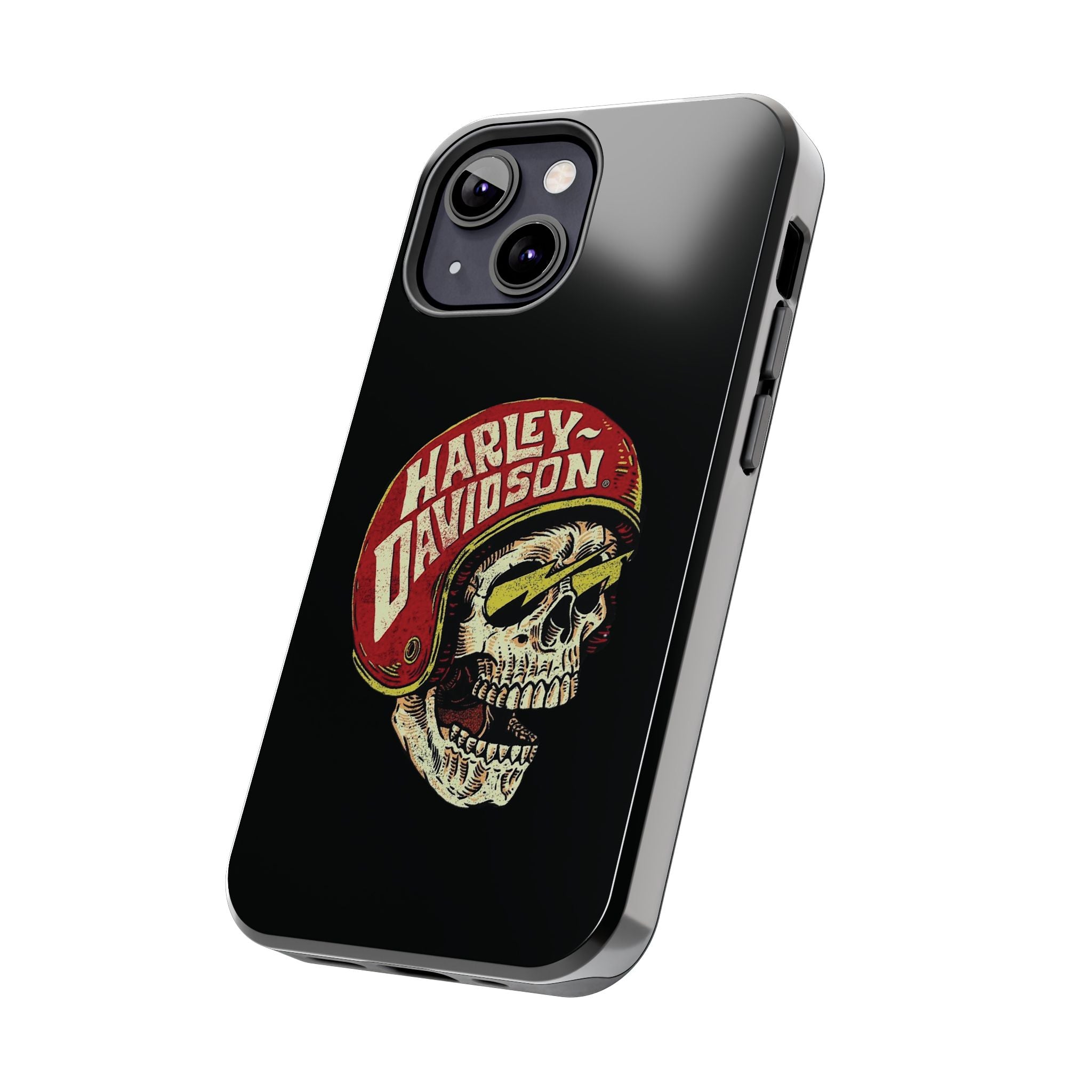 Skull Helmet Tough Phone Case | Vintage Motorcycle Biker Phone Case
