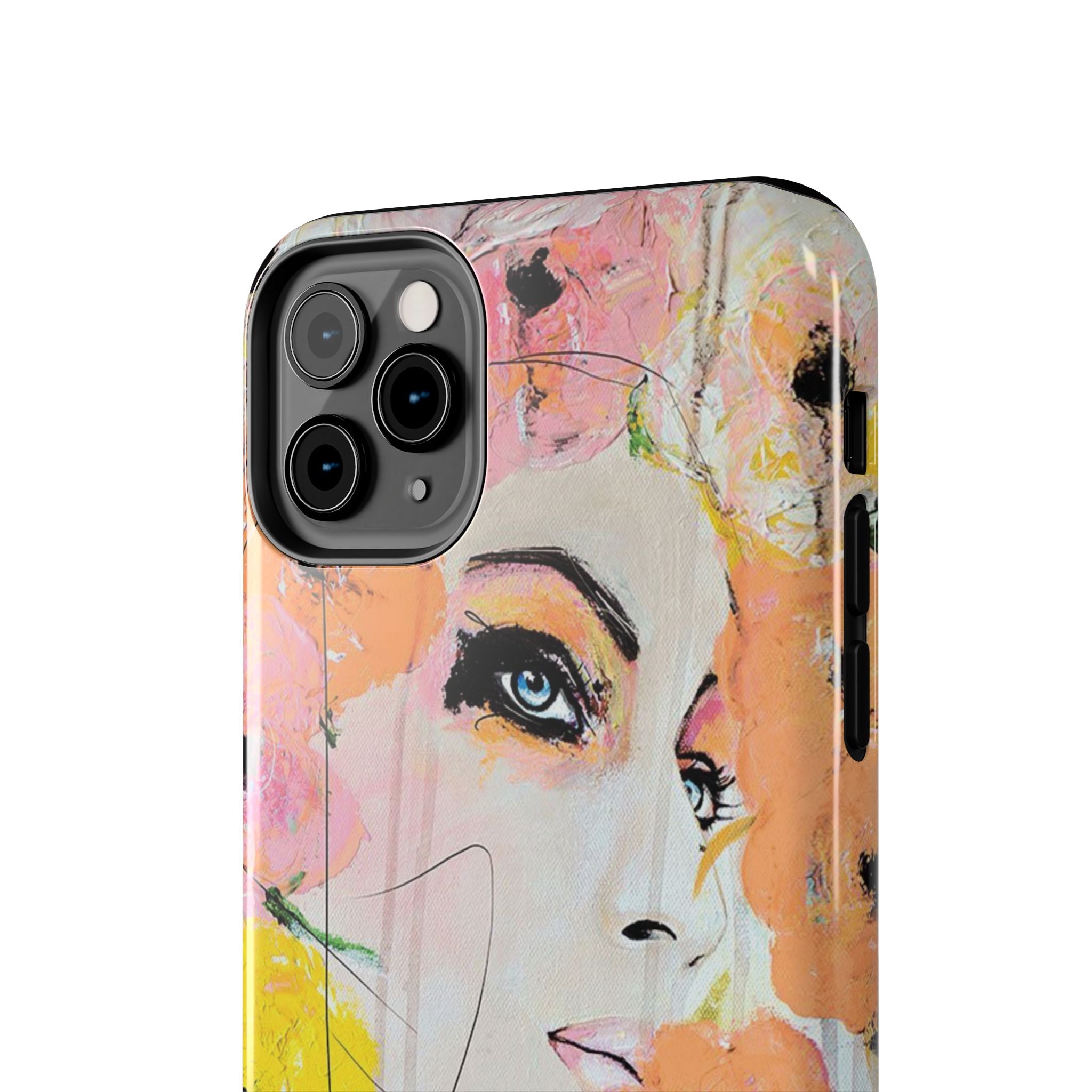 Vogue Inspired Floral Portrait Tough Phone Case | Feminine Fashion Art Phone Case